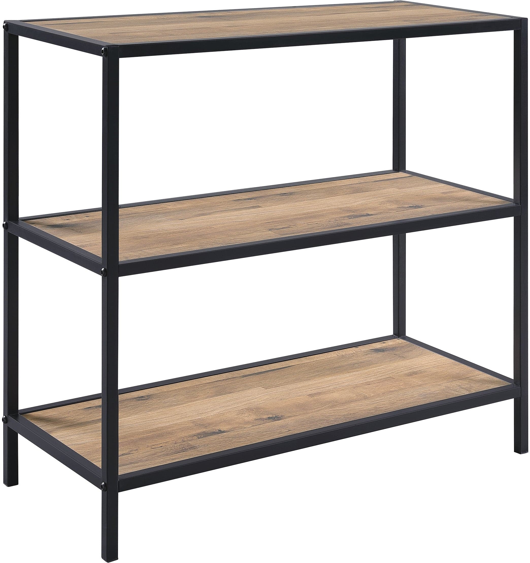 Office Star Quinton 3 Shelf Bookcase [QTN527] - Sturdy Wooden Bookshelf for Home Office, Living Room & Bedroom Storage Organizer