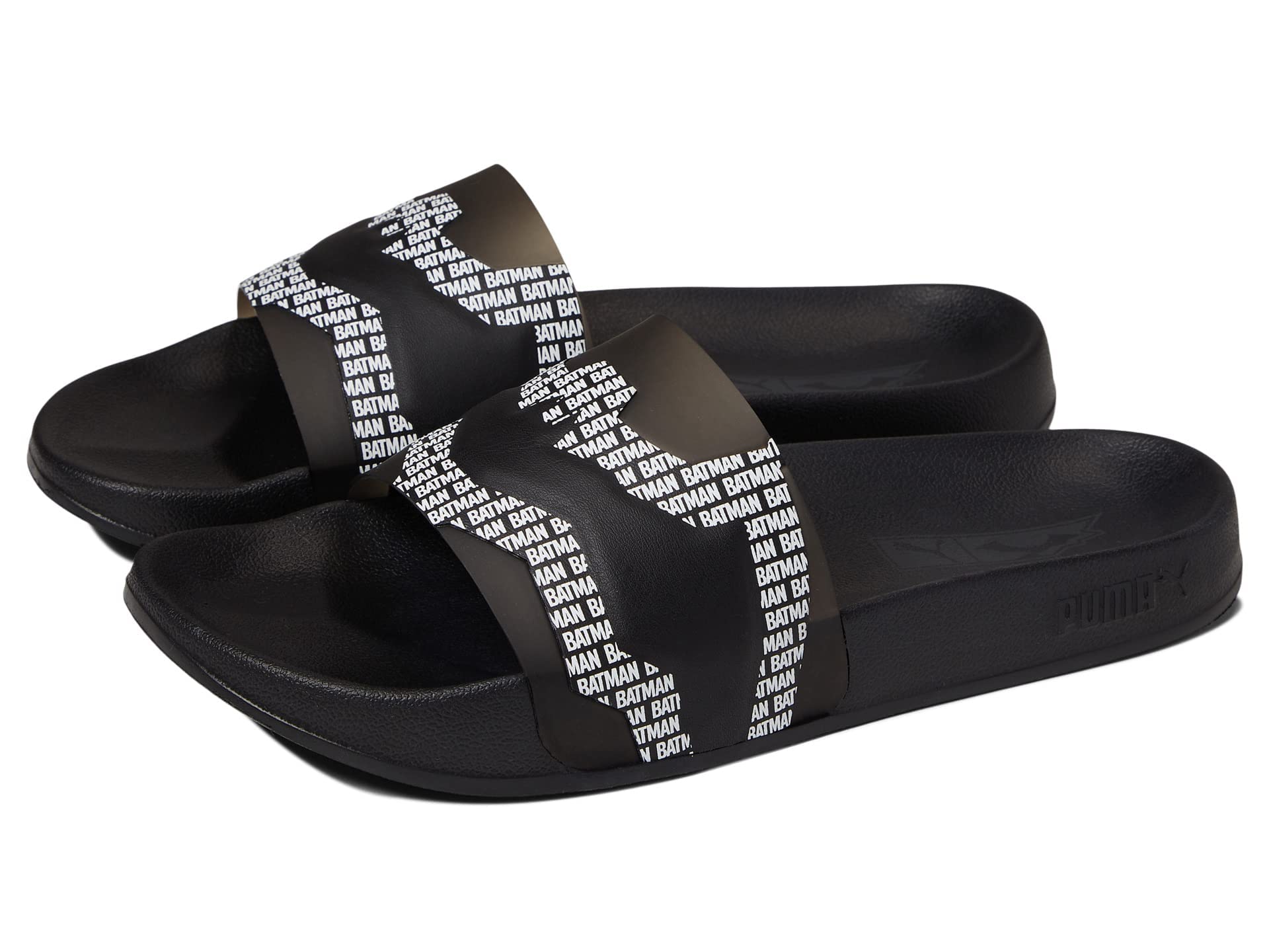 PUMA Leadcat 2.0 Batman Kids' Sandals - Lightweight & Comfortable Superhero Flip Flops for Boys - Perfect for Beach, Pool & Summer Adventures