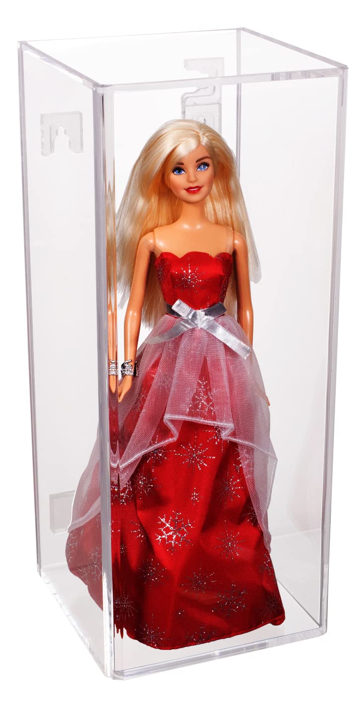 Acrylic Display Case for Dolls, Bobbleheads & Action Figures - Clear Wall Mount Collectible Toy Protector (Vertical/Horizontal) - Perfect for Showcasing Anime Figures, Funko Pops & Valuable Collections - D02/A017-CBWM