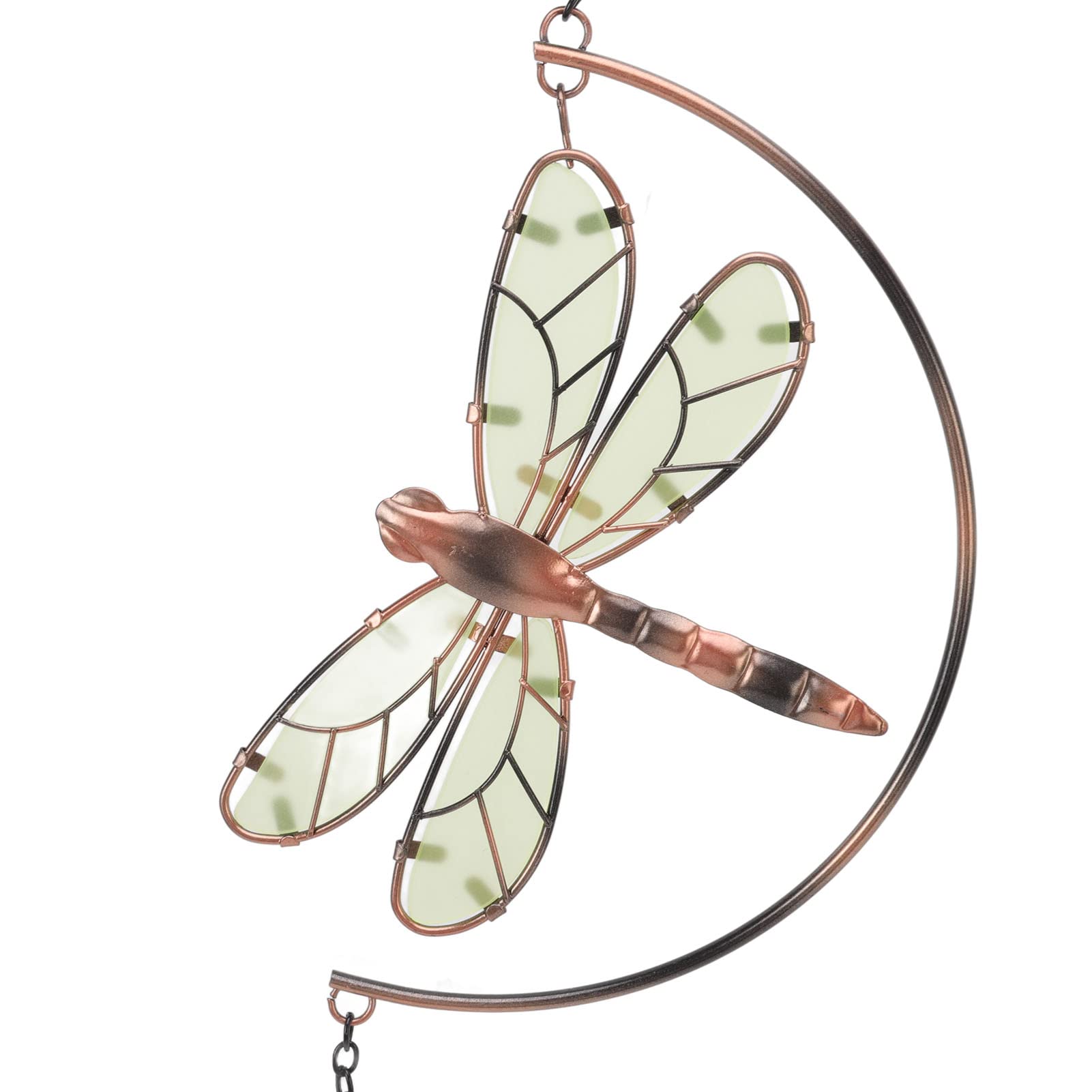 Dragonfly Wind Chimes Outdoor Decor - Waterproof Iron & Acrylic Wind Chime with Beautiful Melody for Garden, Patio, and Home Decoration - Perfect for Relaxing in Your Backyard or as a Housewarming Gift