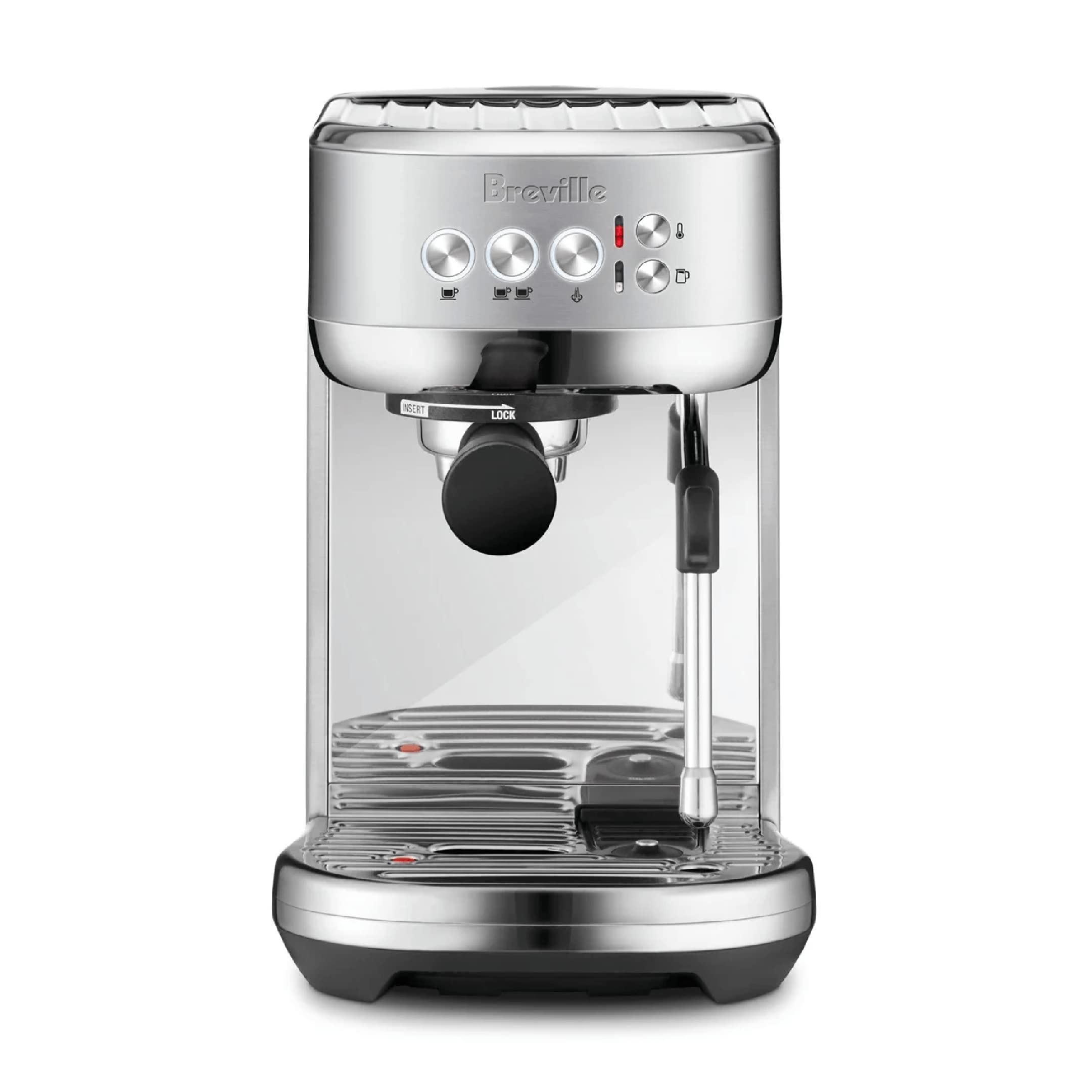 Breville the Bambino Plus Espresso Machine with Auto Milk Frother - Fast 3-Second Heat Up, Stainless Steel Espresso Maker for Latte & Cappuccino at Home (BES500BSS) | Perfect for Coffee Lovers & Small Kitchens