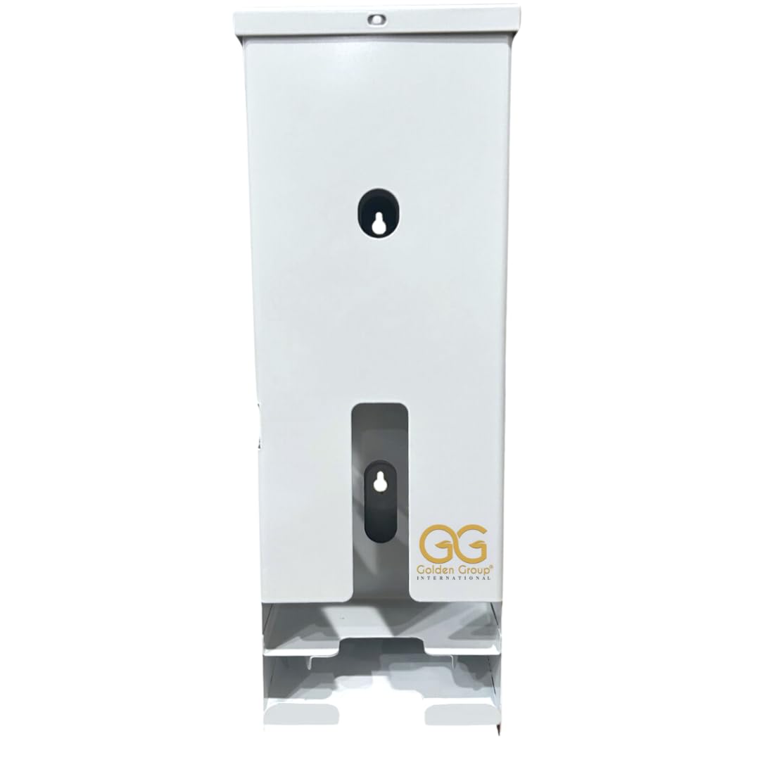 Durable White Steel Dual Tampon and Pad Dispenser - Free Vending Machine for Women's Restroom, Office, and Public Spaces