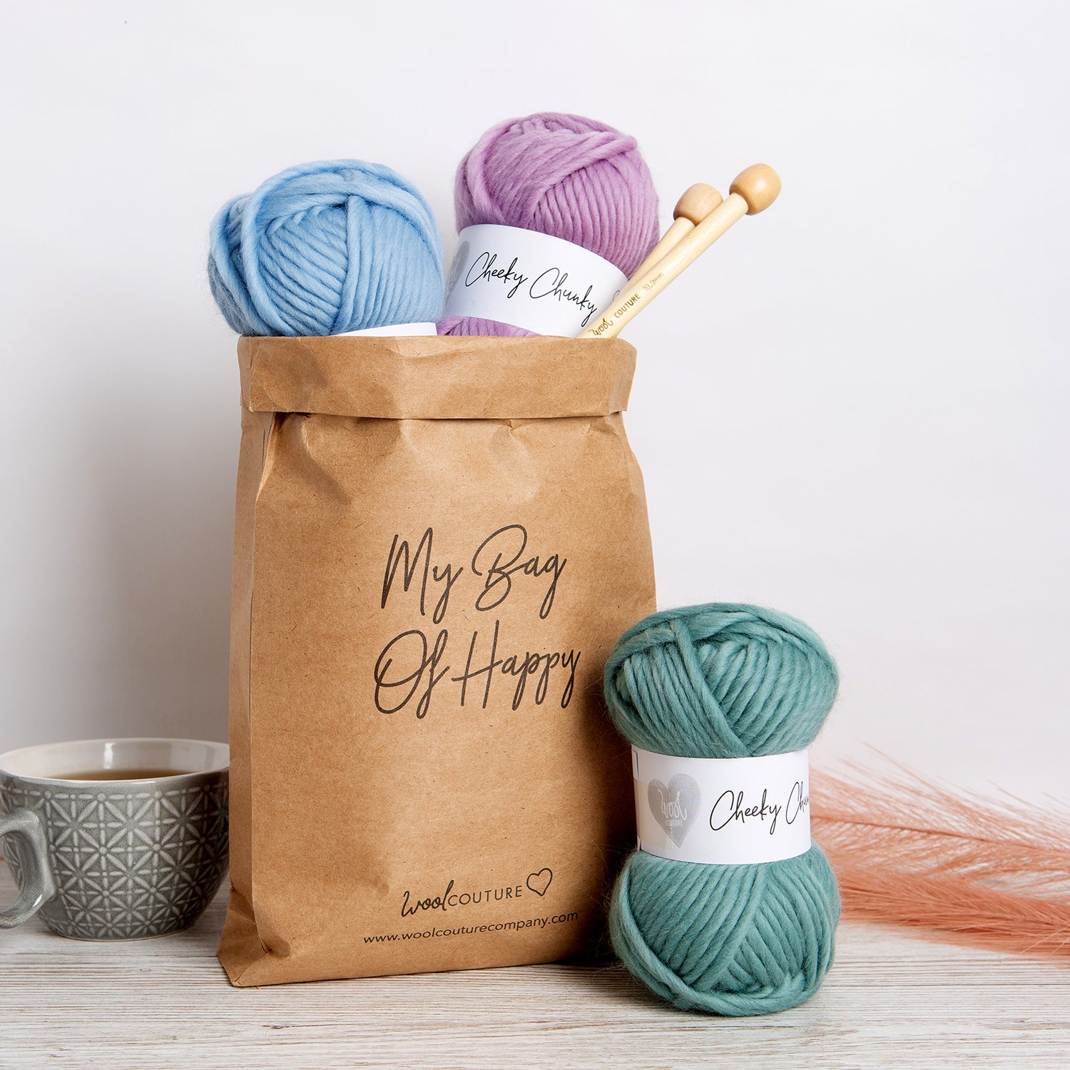 Royal Crown Cushion Cover Knitting Kit - DIY Home Decor, Knitting Project for Beginners, Perfect for Living Room Sofa & Bedroom Decor