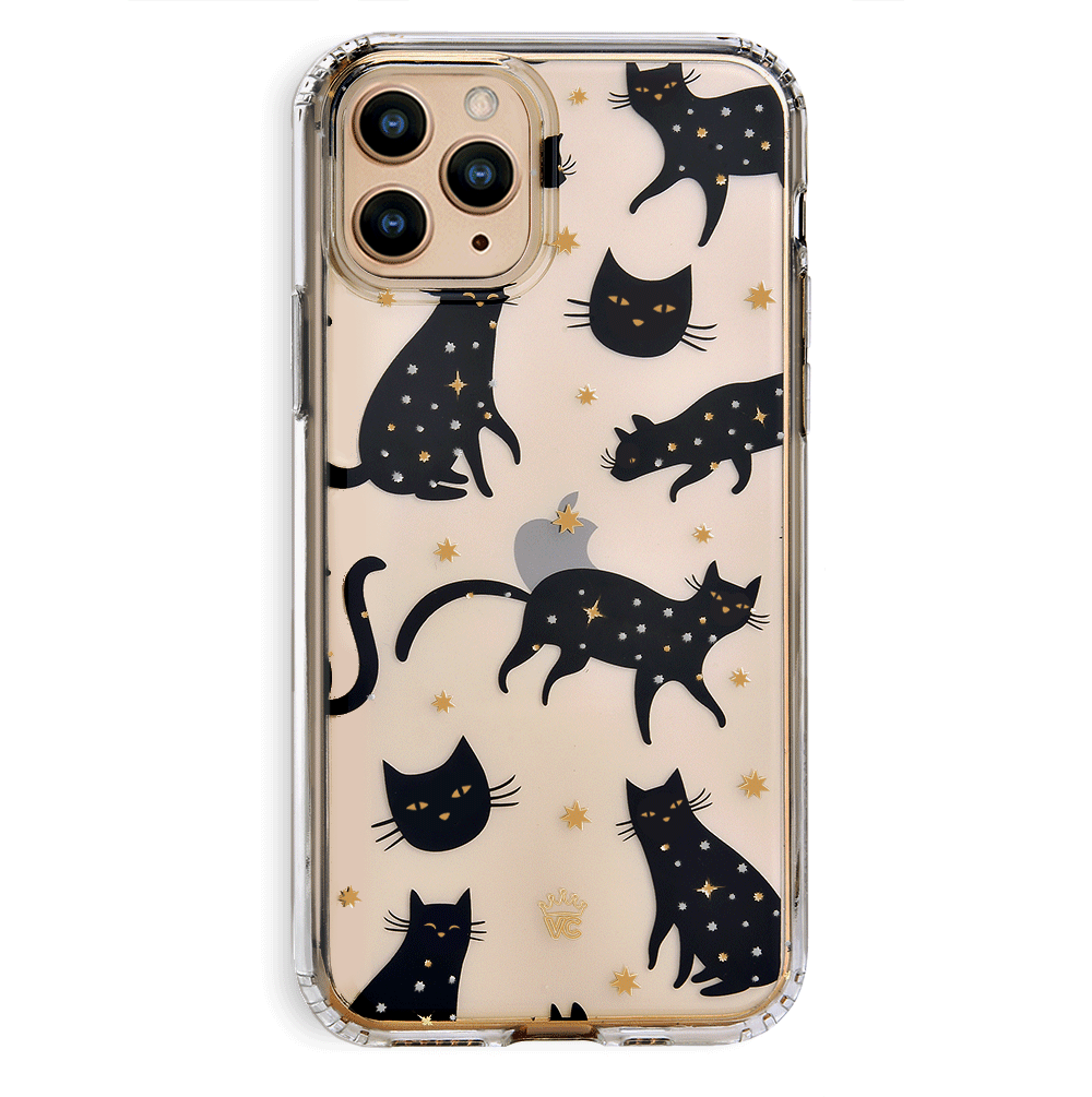 Black Cat Clear iPhone Case - Slim Protective Cover for iPhone [Model] - Cute & Durable Phone Case for Everyday Use