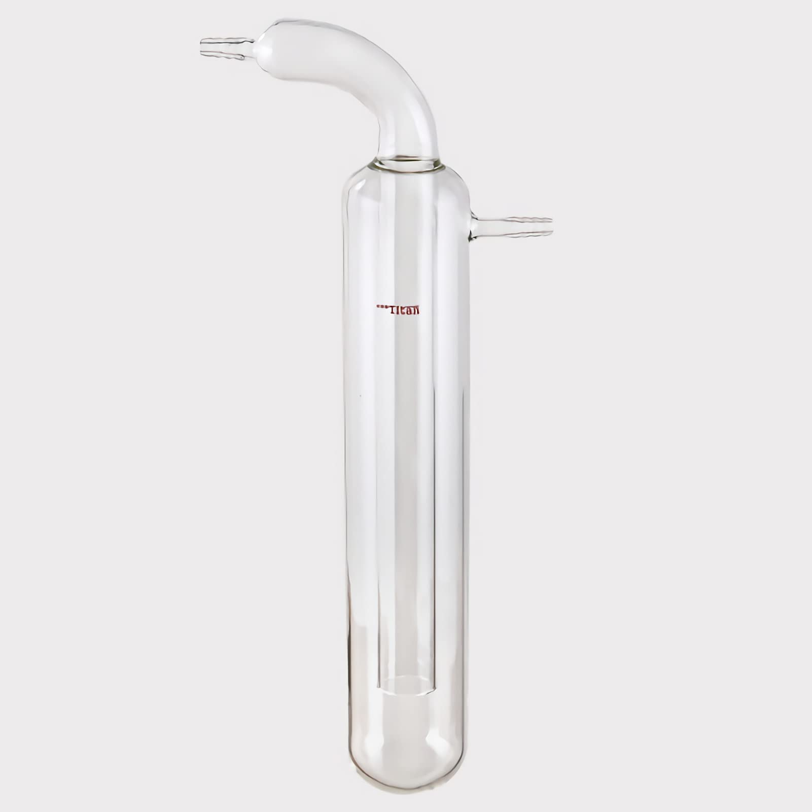 High-Quality Glass Vacuum Cold Trap - 60mm Diameter x 300mm Length Lab Glassware with Hose Connection for Distillation & Condensation | Ideal for Chemistry Labs, Research Facilities & Scientific Experiments