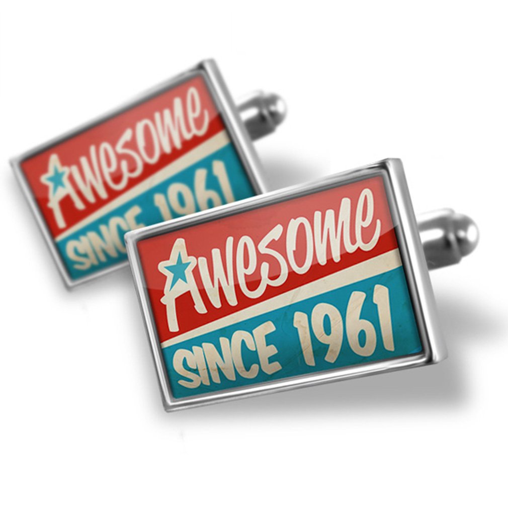 Elegant Stainless Steel Cufflinks Set - Classic Gift for Men Since 1961 | Perfect for Birthday, Anniversary & Formal Occasions | Office Wear, Wedding Accessories & Special Events