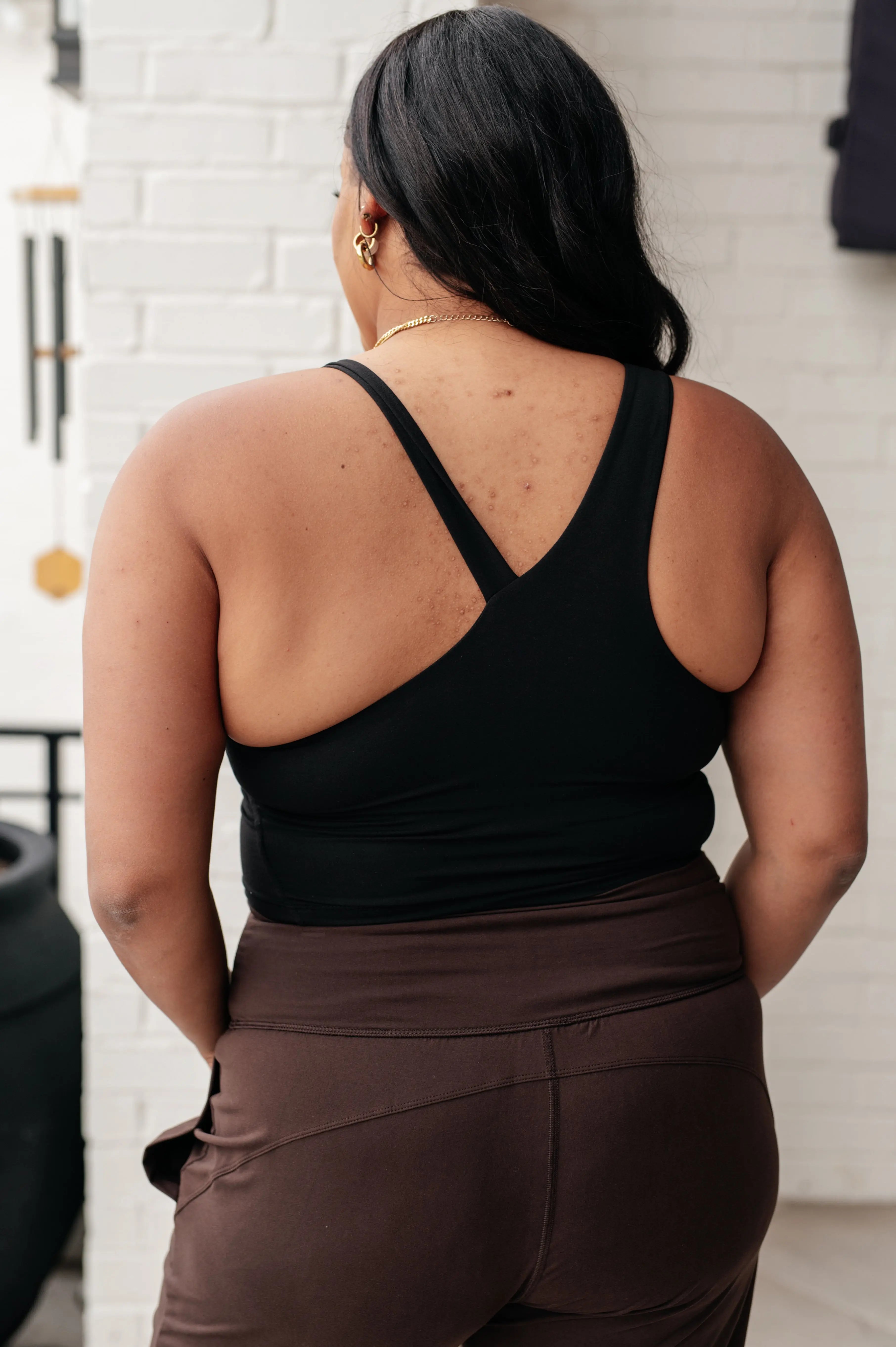 Stylish Asymmetrical Black Tank Top for Women - Perfect for Casual Wear, Layering & Summer Outfits