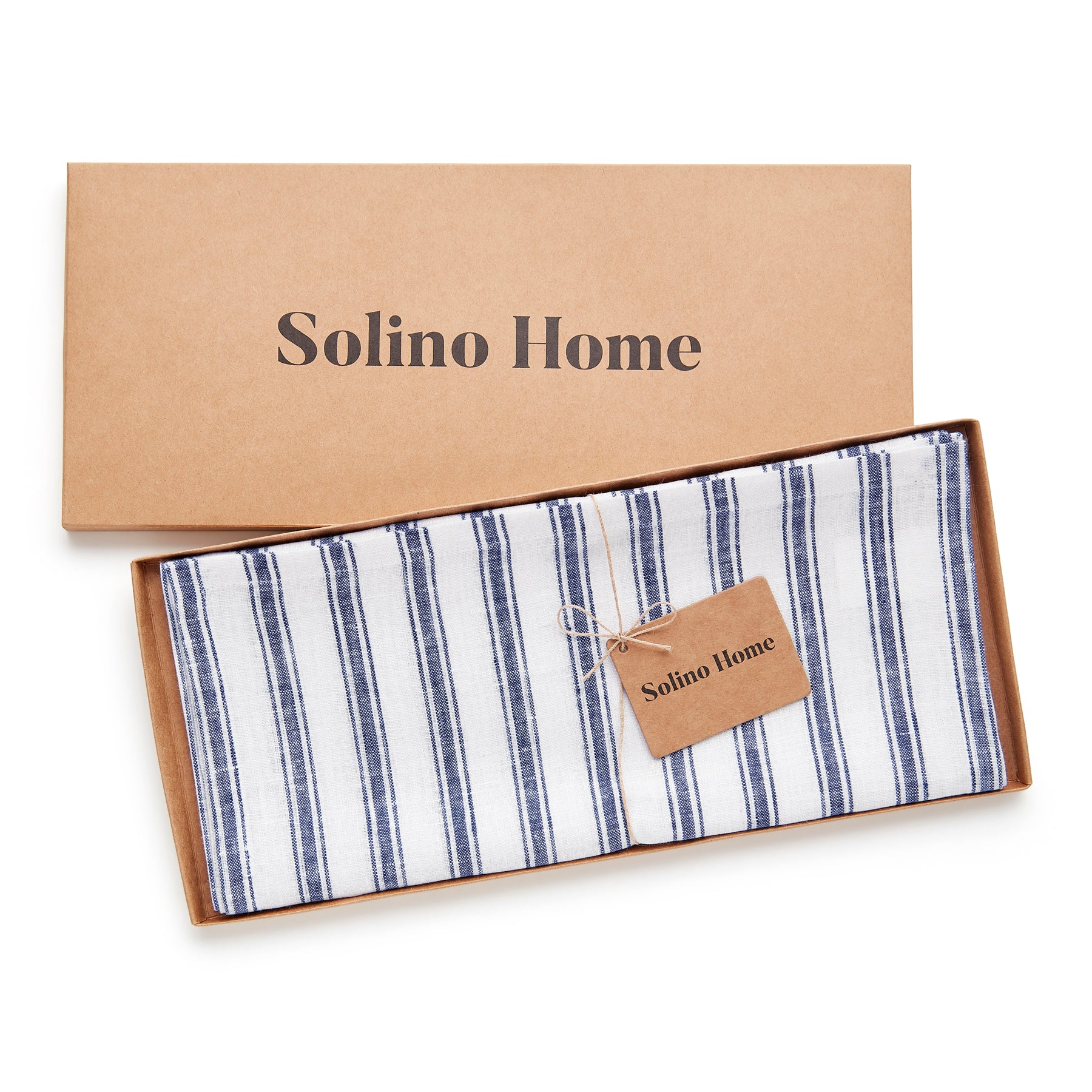 Stylish Capri Ticking Stripe Table Runner - Cotton Farmhouse Decor for Dining Room, Kitchen, or Wedding Party Decorations