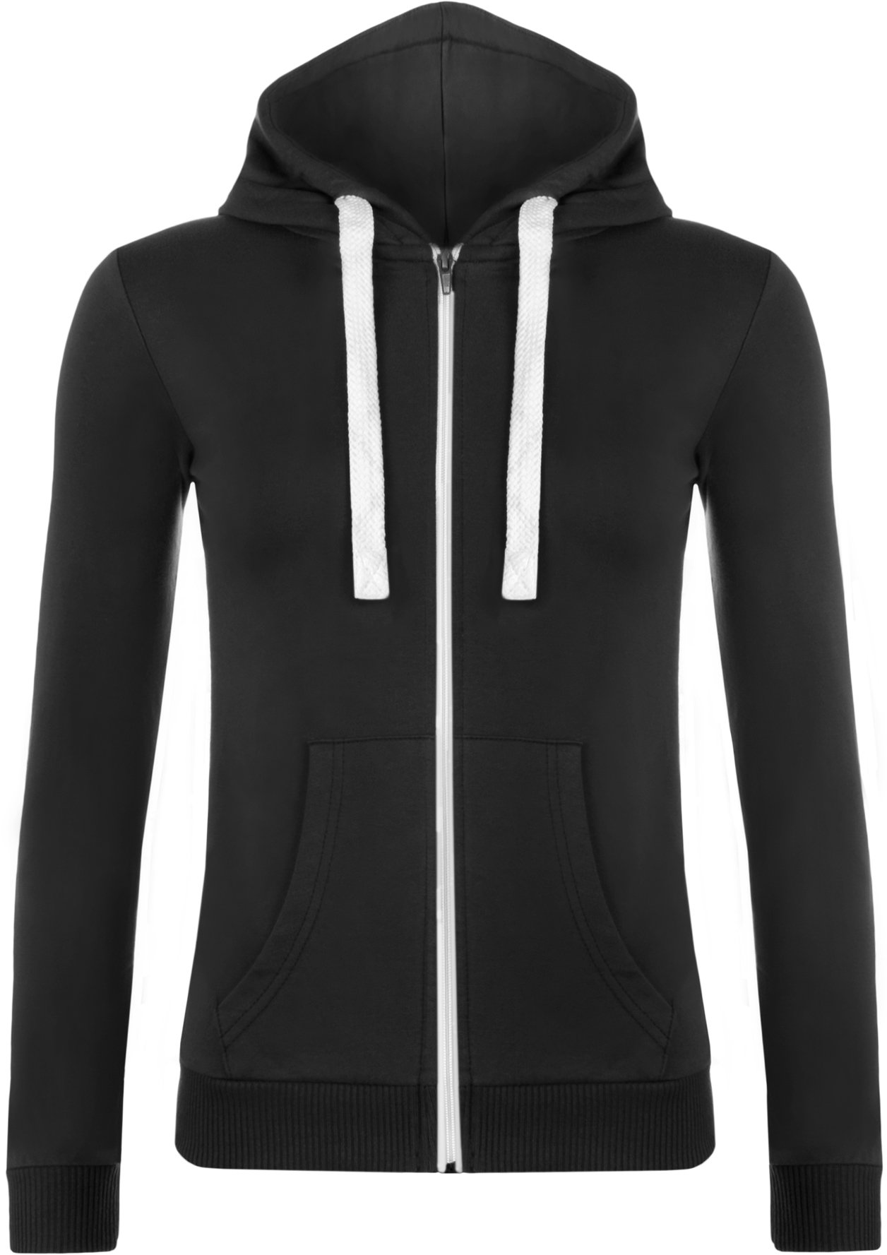 WearAll Plus Size Women's Hooded Zip-Up Hoodie Long Sleeve Sweatshirt Sizes 10-24 - Cozy Casual Wear for Fall & Winter