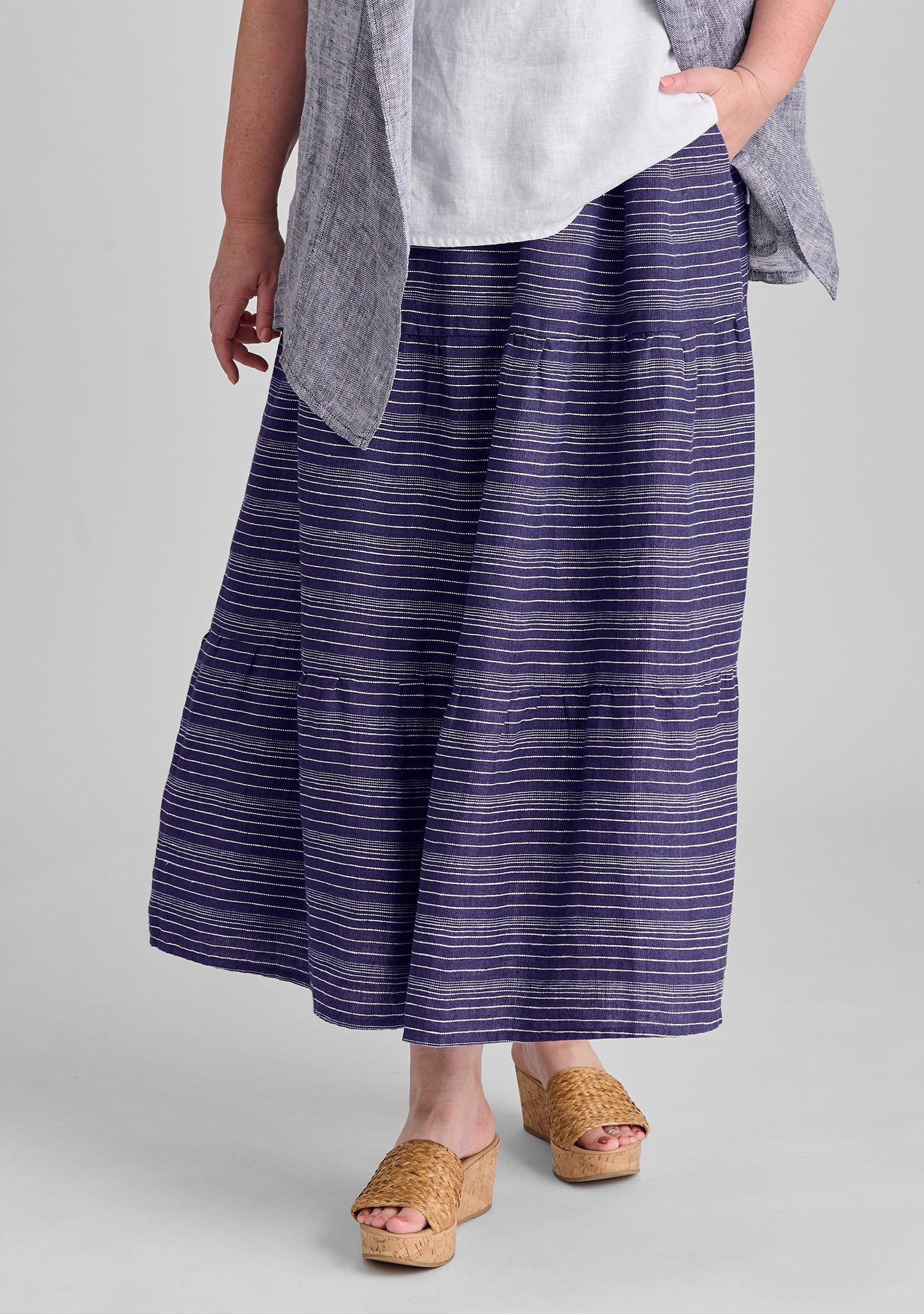 Gaia Skirt - Premium Linen Maxi Skirt for Women | Flowy Boho Summer Skirt | Perfect for Beach, Vacation & Casual Outings