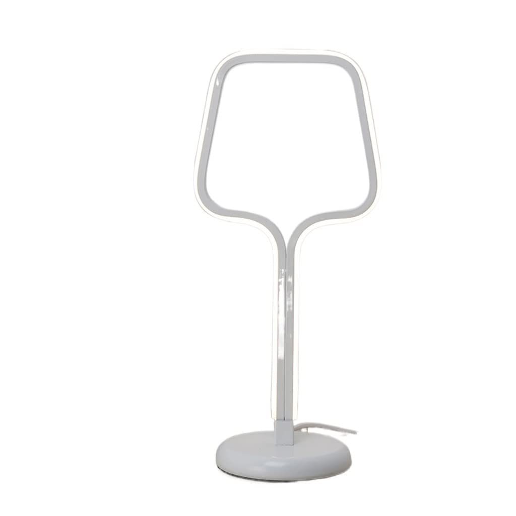 Modern Creative LED Bedside Lamp - Eye-Caring Night Light for Bedroom, Study, Office - Simple Stylish Table Lamp for Living Room, Hotel, Desk Decor (White) - Perfect for Reading, Working & Relaxing