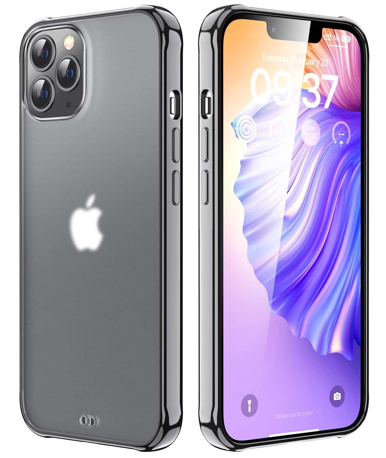 ORIbox iPhone 11 Pro Max Case - Matte Black Translucent Protective Cover with Soft Edges, Slim Lightweight Design for iPhone 11 Pro Max (6.5 Inch) - Perfect for Everyday Use, Work, School & Travel