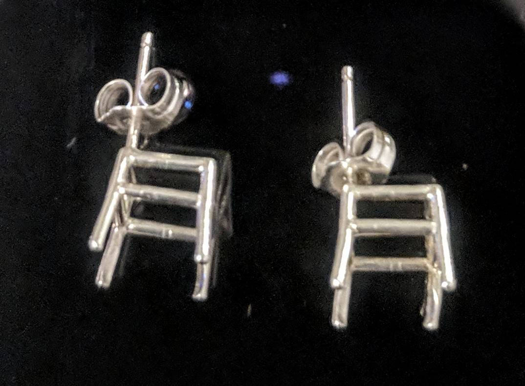 Sterling Silver or 14K Gold 6mm & 11mm Square Earring Settings (2-Piece Set) - Handcrafted in USA | Perfect for DIY Jewelry Making, Earring Design, and Gift Giving