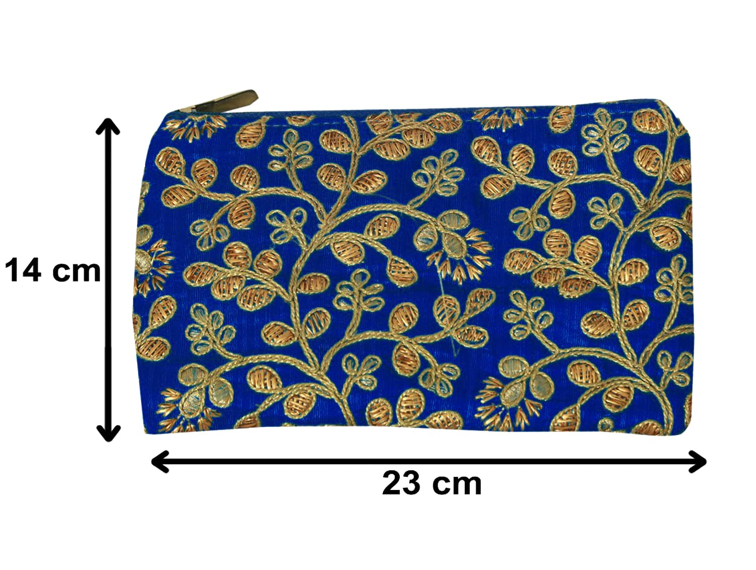 Kuber Industries Women's Embroidered Handbag Wallet - Elegant Clutch for Parties, Weddings, Dating & Special Occasions (Set of 2, Blue) | Perfect Gift for Her, Bridesmaids & Best Friends (HS39KUBMART022034)