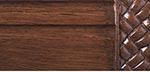 Finial Company Narrow Fluted Wood Pole - Walnut Gold Finish - Decorative Column for Home & Office - Perfect for Room Dividers, Shelf Supports, and DIY Projects