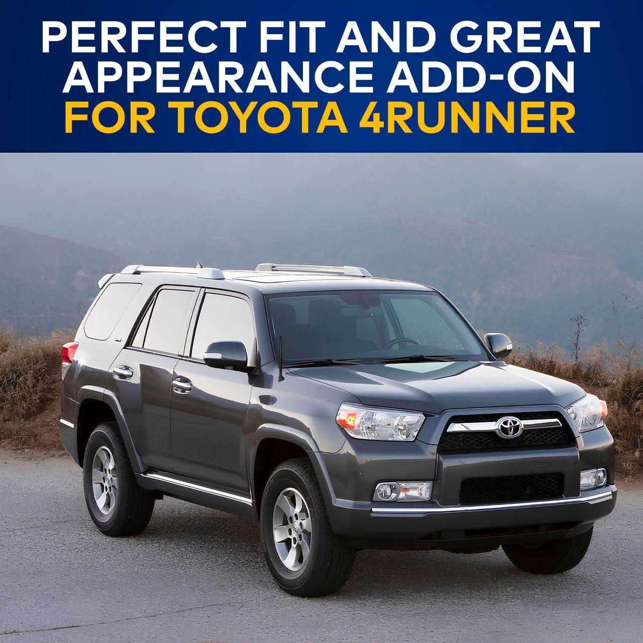 Premium 6.34 Inch Short Antenna Mast for Toyota 4Runner (2010-2017) - Durable Car Wash-Proof FM/AM Radio Antenna - Rugged Black Design - Perfect for Off-Roading & Daily Commuting - Toyota Truck Accessories