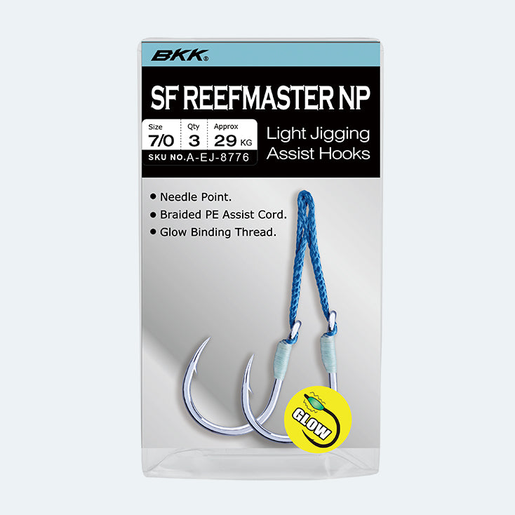 BKK Hooks SF Reefmaster NP Size 2/0 - Sharp Saltwater Fishing Hooks for Offshore & Reef Fishing - Perfect for Snapper, Grouper, and Bottom Fishing