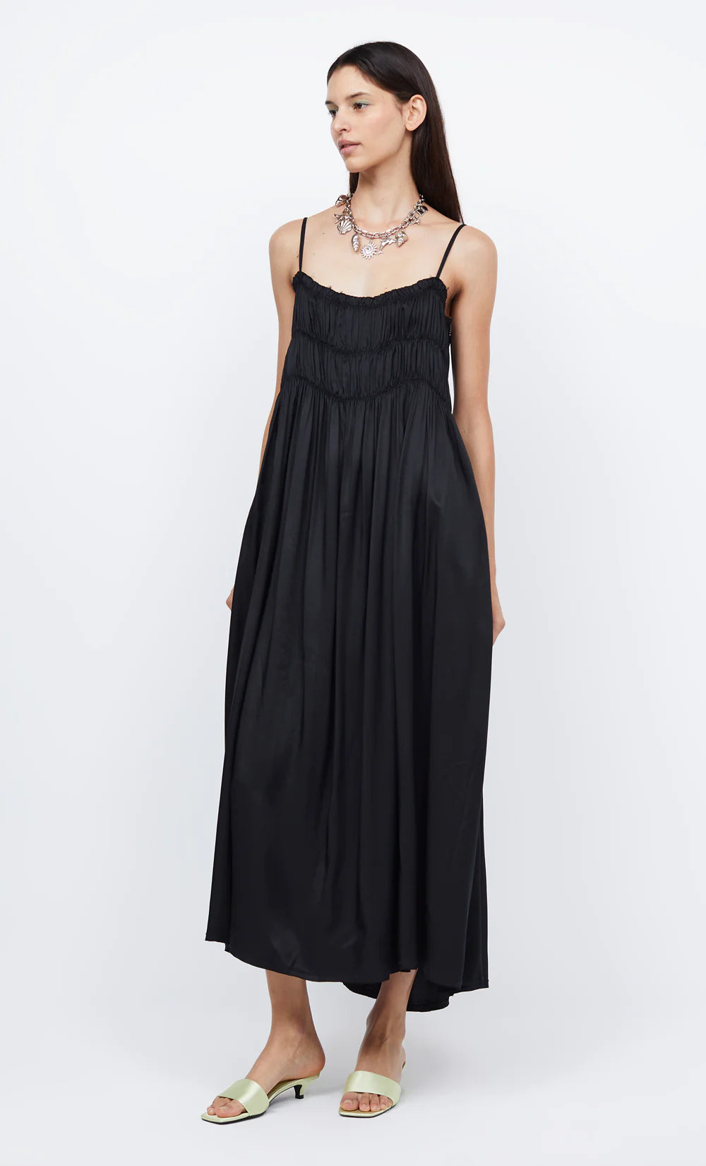 DALI MAXI SHIFT DRESS for Women - Elegant Long Sleeve Flowy Midi Dress for Casual, Office & Party Wear | Plus Size & Regular Sizes Available | Perfect for Work, Date Night & Special Occasions