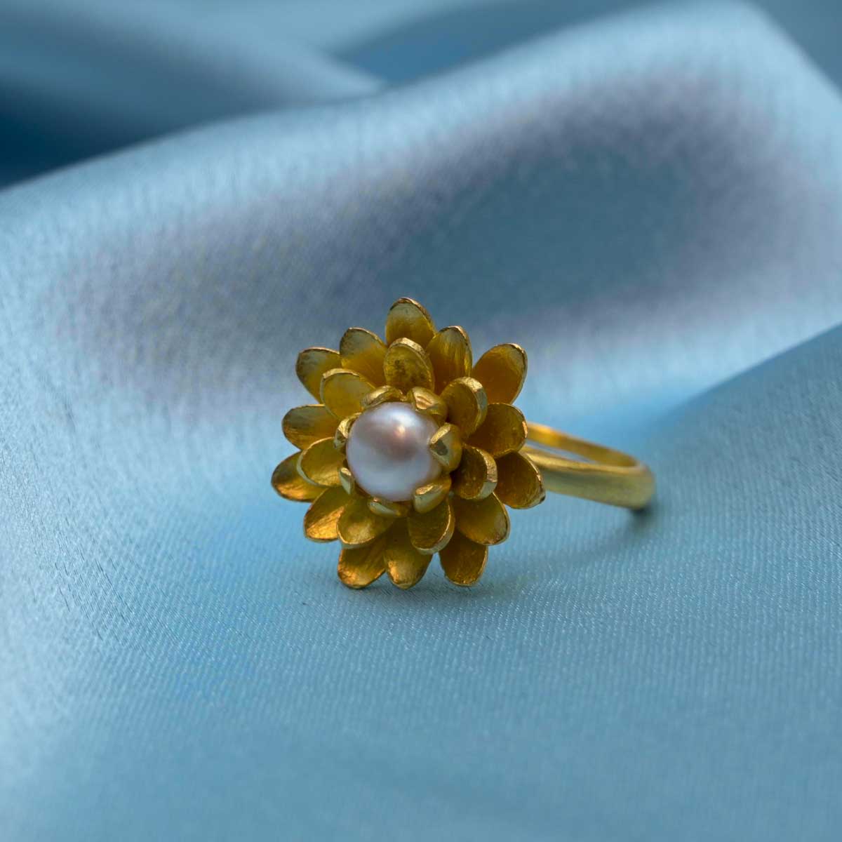 Jasmine's Delight Ring - Elegant Floral Sterling Silver Ring for Women | Perfect for Weddings, Anniversaries & Romantic Gifts
