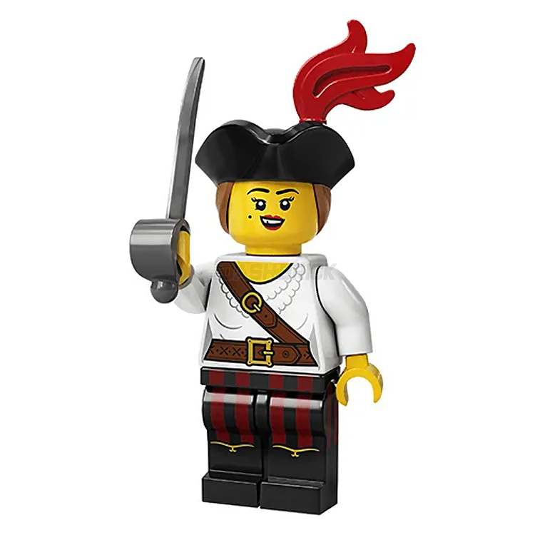 LEGO Collectible Minifigures Series 20 Pirate Girl (5 of 16) - Rare Limited Edition Toy for Kids & Adult Collectors - Perfect for Display, Gifts, and LEGO Pirate Themed Collections