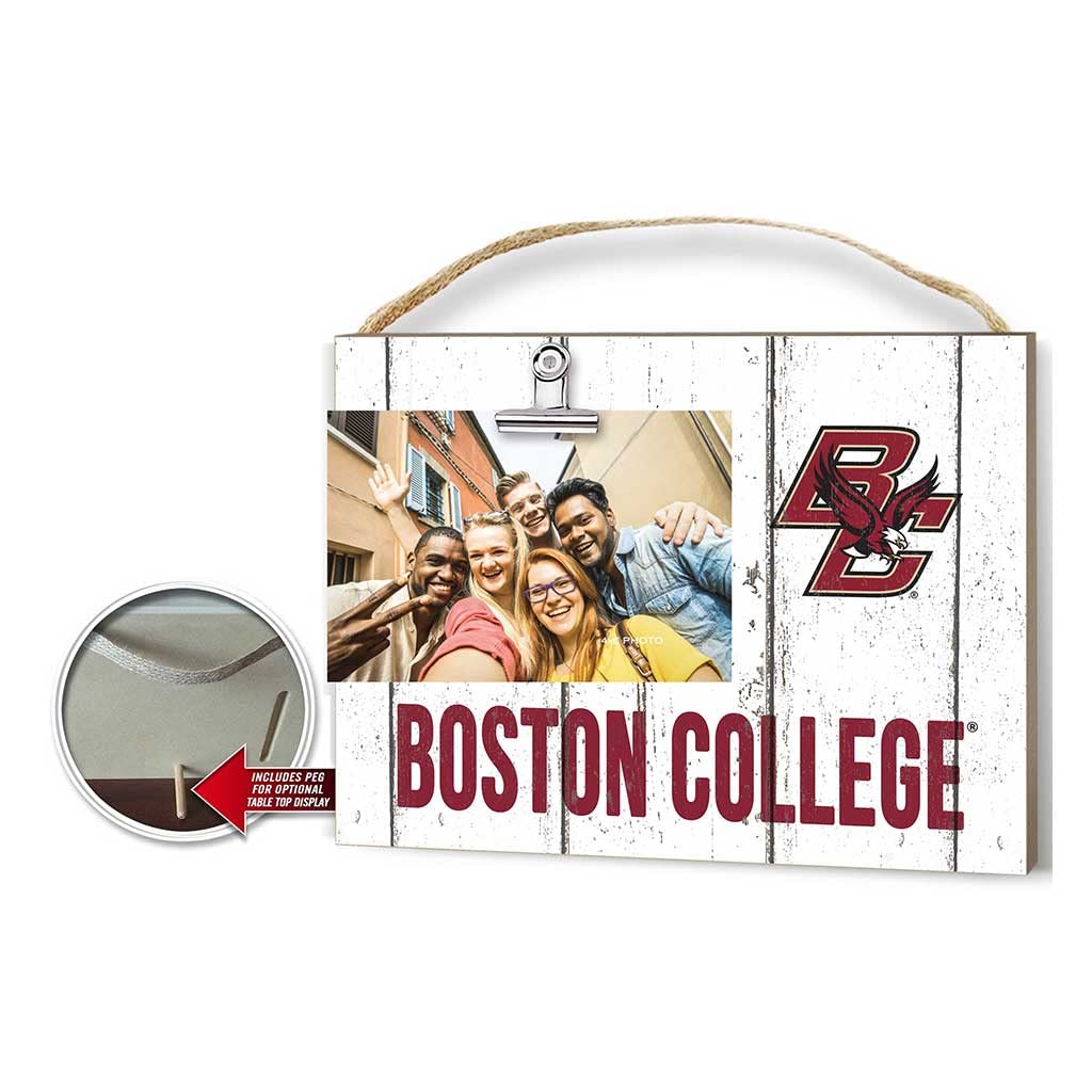 Boston College Eagles Weathered Photo Frame - Holds 4x6 Pictures | Perfect Eagles Gifts for Sports Fans | Team Spirit Home Decor for Dorm, Office & Game Room Display