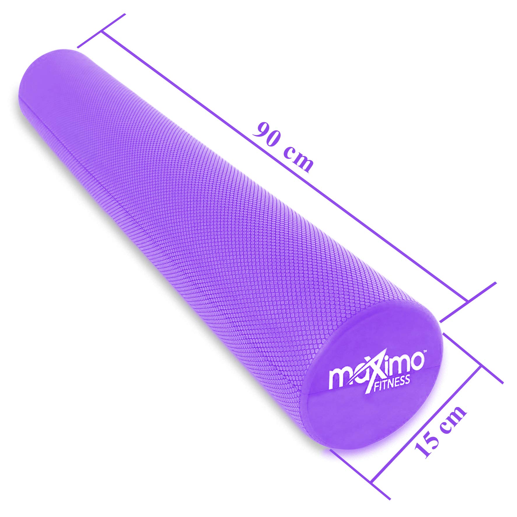 Maximo High Density Foam Roller for Muscle Recovery & Pain Relief - Trigger Point Massage, Physical Therapy, Yoga & Pilates - Perfect for Gym, Home Workouts & Post-Exercise Recovery