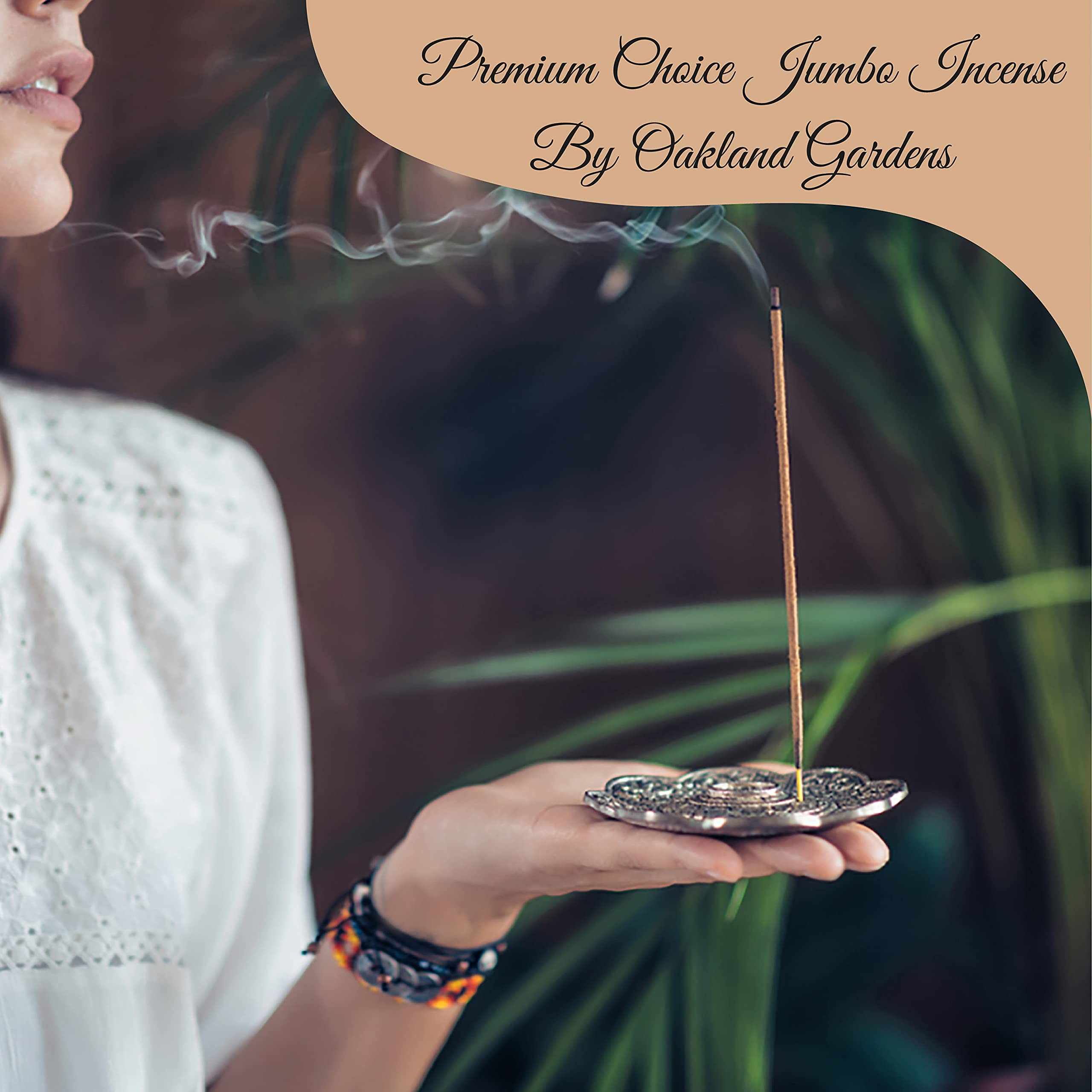 Premium Black Butter Hand-Dipped Incense Sticks - Oakland Gardens Aromatic Sticks (200 Count) for Meditation, Yoga & Home Fragrance