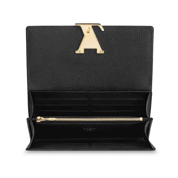 Authentic LV Capucines Wallet in Taurillon Leather - Black | Luxury Women's Wallet for Everyday Use & Special Occasions