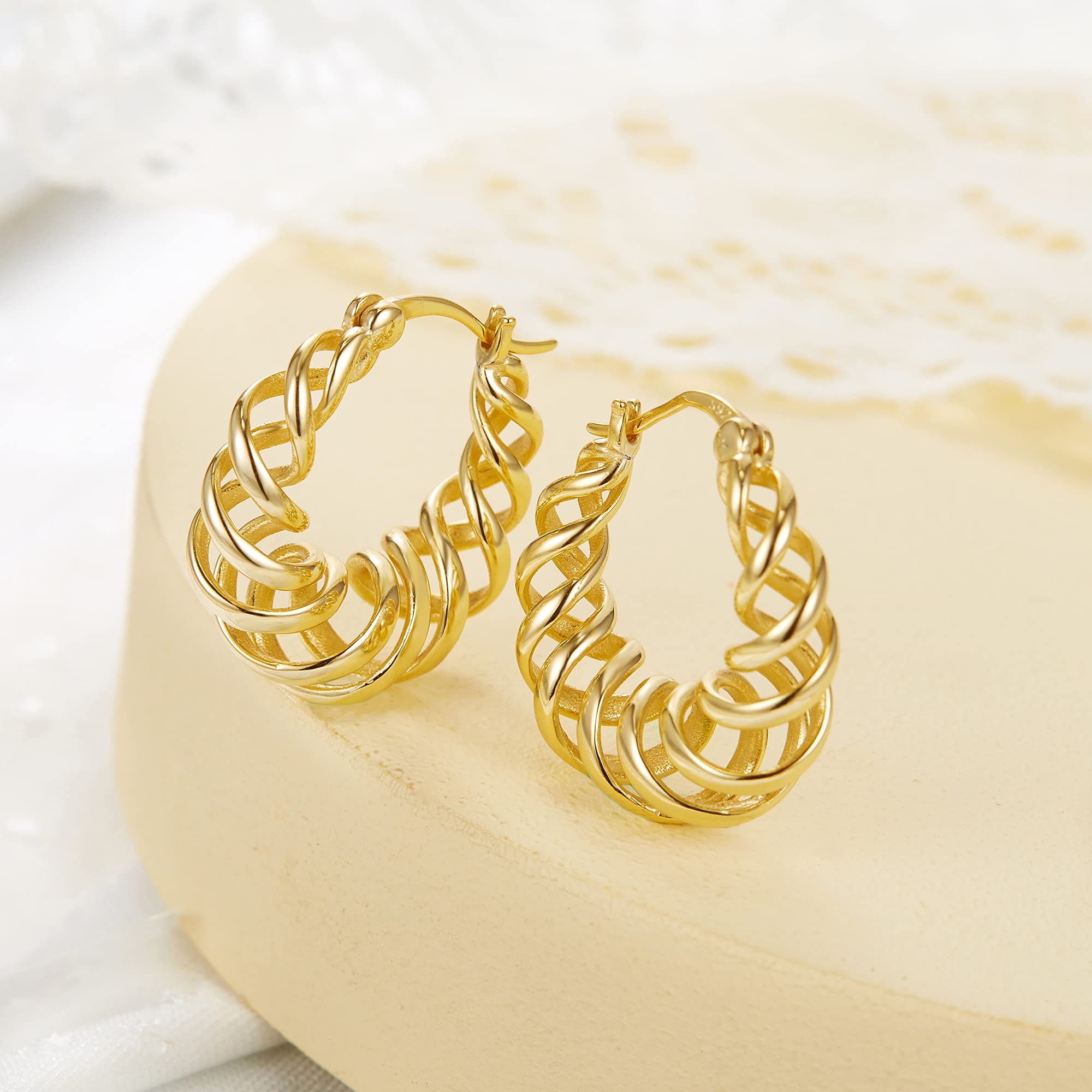 925 Sterling Silver Hoop Earrings for Women - Cubic Zirconia Tiny Huggie Earrings | Hypoallergenic, Dainty Everyday Jewelry | Perfect for Work, Date Night & Gifts