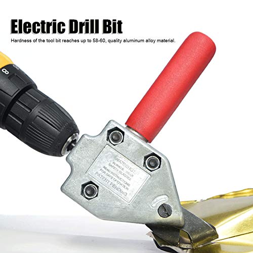 Electric Drill Metal Sheet Cutter Head - Power Sheet Metal Shear Attachment Bit for DIY, HVAC & Metalworking | Compatible with Electric Drills & Pruner Shears | Perfect for Home Improvement, Auto Repair & Craft Projects