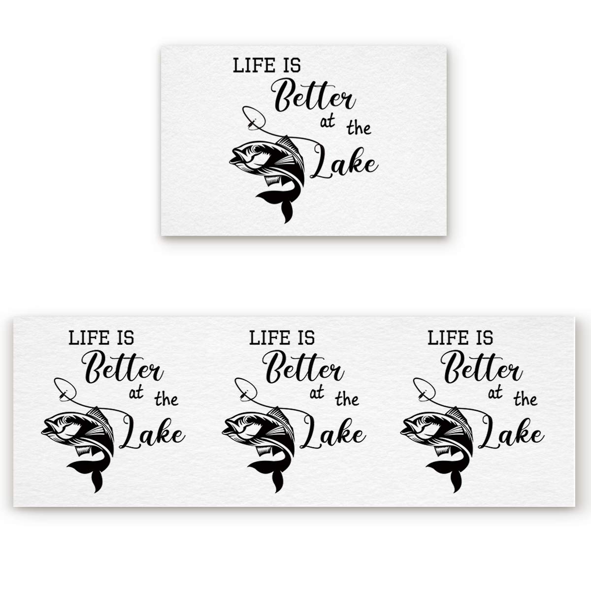 2-Pack Non-Slip Kitchen Runner Rugs Set - Anti-Fatigue Standing Mats with Fishing Hook Design & 