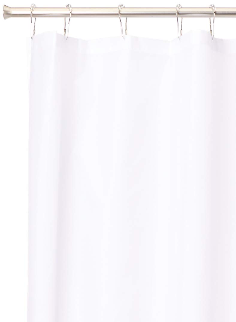 iDesign Solid Fabric Bathroom Shower Curtain - 72