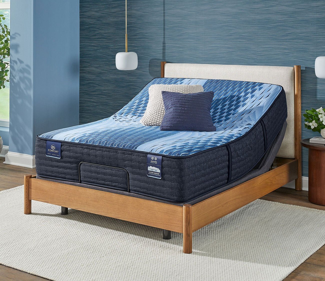 Serta iComfort Aspire Medium Firm Mattress - Queen Size Memory Foam Bed for Back Pain Relief | Perfect for Side Sleepers & Couples | Cooling Gel Technology for Better Sleep