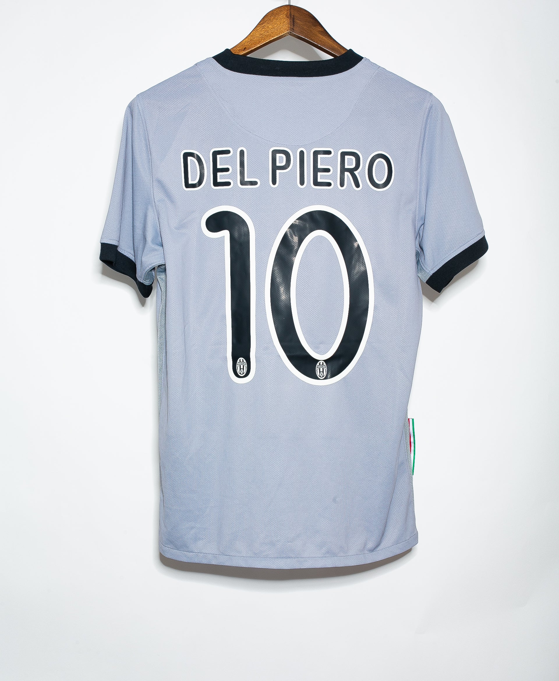 Authentic 2009 Juventus Away Jersey #10 Del Piero - Size S - Vintage Soccer Shirt for Fans & Collectors - Perfect for Matchdays, Gifts & Memorabilia Display