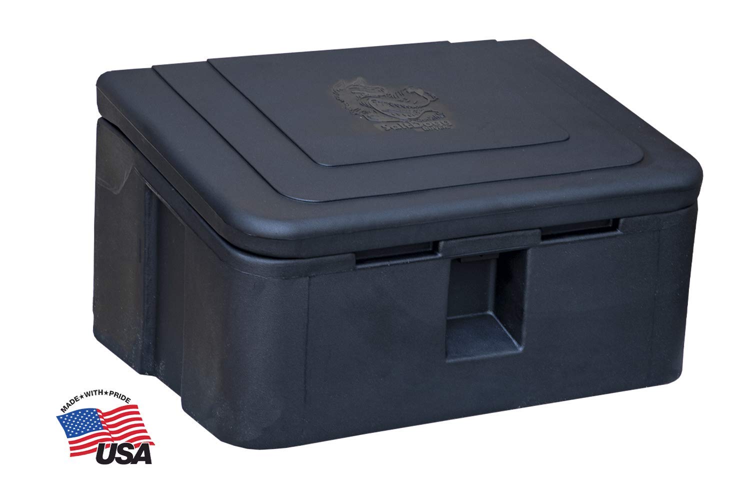 Heavy Duty 35 Gallon Poly Storage Bin - Corrosion-Free Multi-Purpose Container for Salt, Feed, Seed Storage | Ideal for Farm, Garage & Industrial Organization
