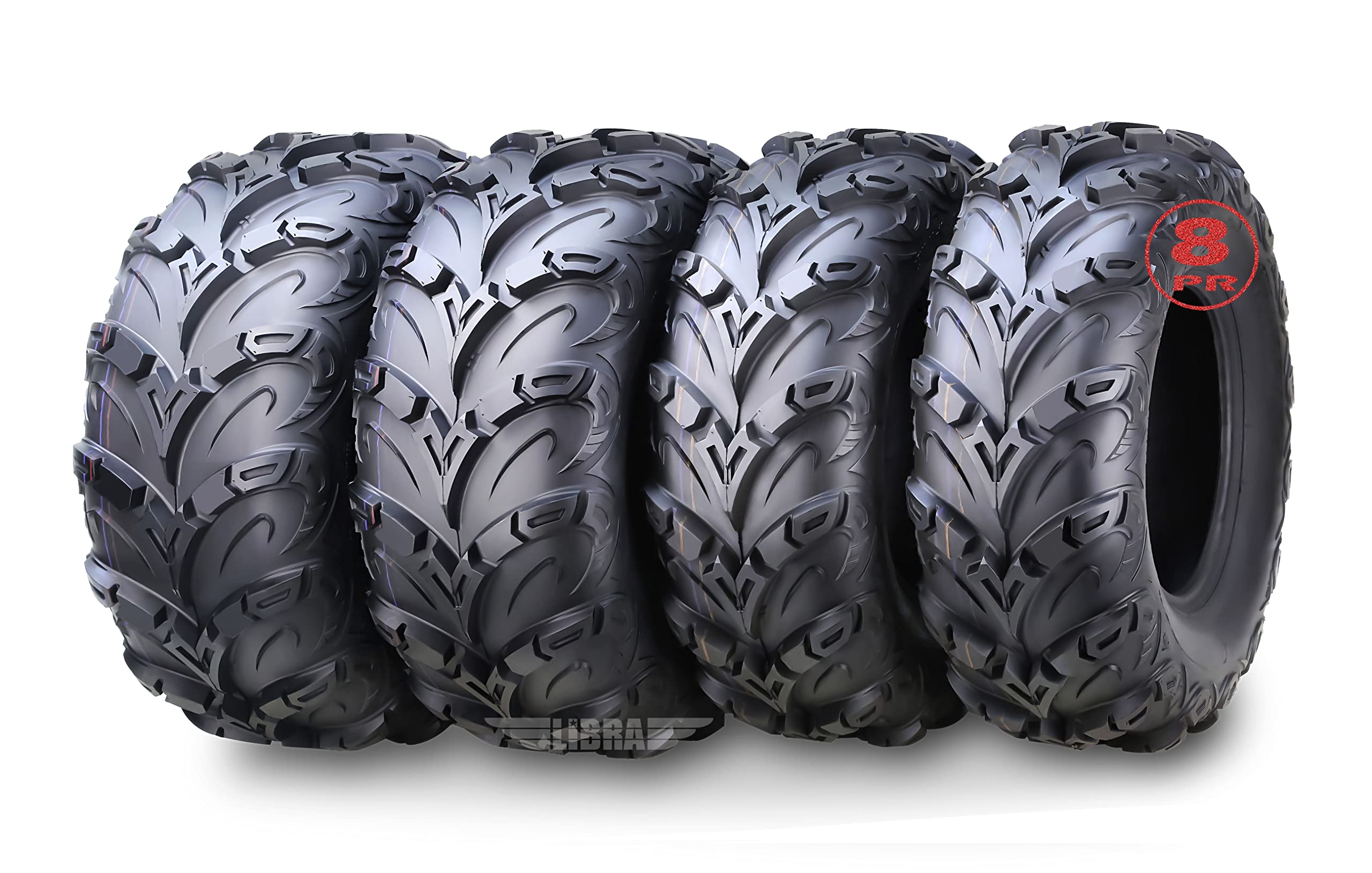 WANDA 8-Ply Mud Sling ATV Tires 25X8X12 & 25X10X12 - Compatible with 12-19 John Deere Gator XUV 550 560 590 - Perfect for Off-Roading, Farm Work & Mud Terrain Adventures