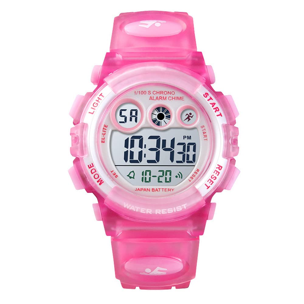 PASNEW Kids Waterproof Sports Watch with LED Backlight - Multi-Function Digital Camouflage Watch for Boys & Girls Age 7+ | Perfect for Outdoor Play, Swimming & School Activities
