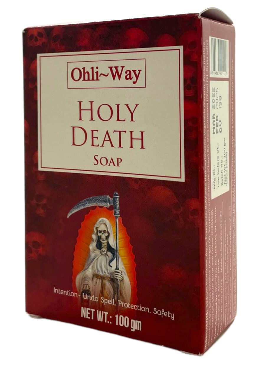 Santa Muerte Handmade Soap - Natural Spiritual Cleansing Soap for Rituals, Altars & Protection | Herbal Bath, Meditation & Home Blessing