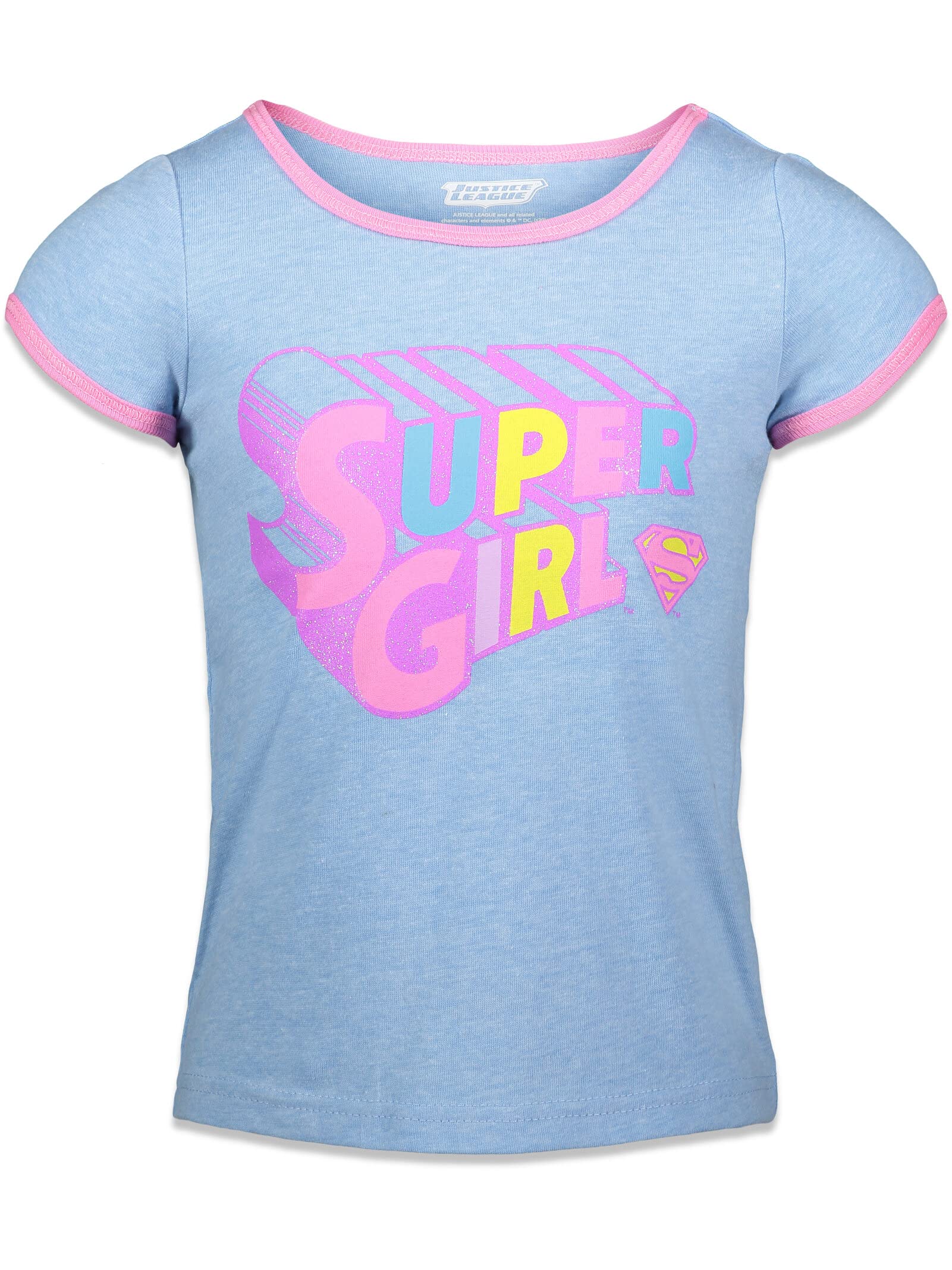 DC Comics Justice League Wonder Woman 3-Pack Girls T-Shirts (Toddler to Big Kid Sizes) - Superhero Costume, Birthday Gift & Casual Wear for Kids
