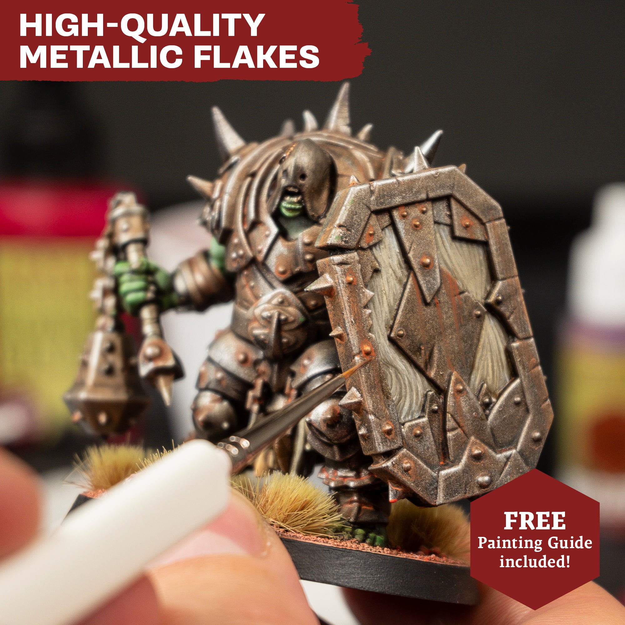 Warpaints Fanatic: Premium Metallic Paint Set for Miniatures & Models - Perfect for Warhammer, D&D, and Cosplay