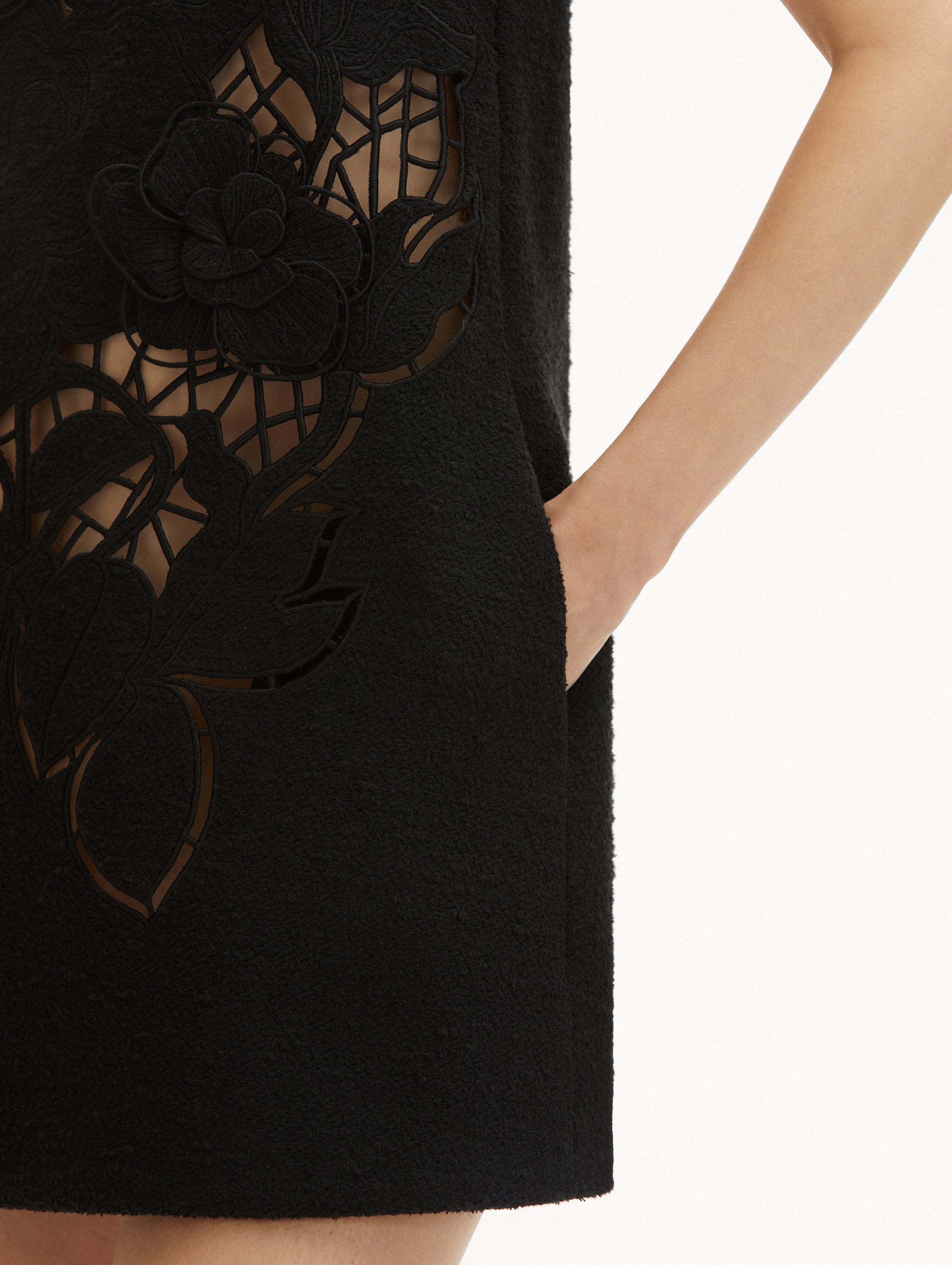 English Rose Cutout Trapeze Dress - Floral Summer Dress for Women | Perfect for Garden Parties, Weddings & Date Nights