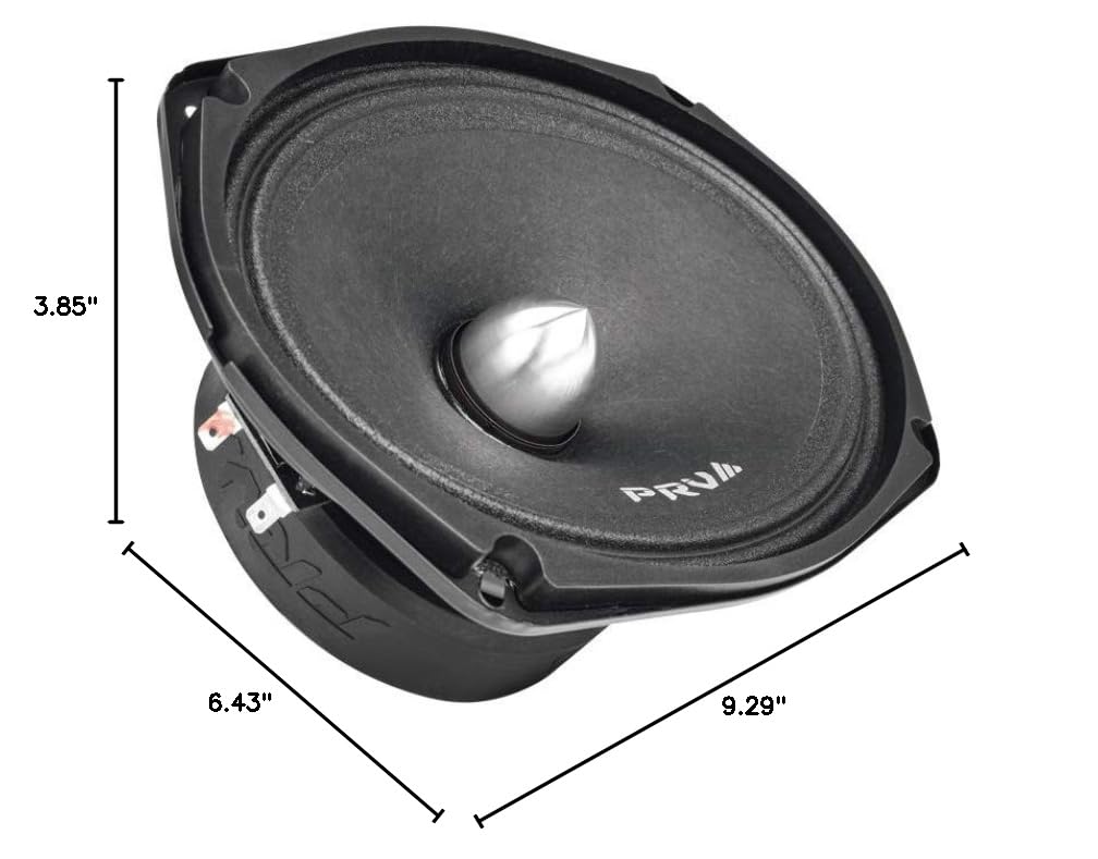 PRV Audio 6x9 Bullet Midrange Speakers - 500W Program Power, 4 Ohm High Performance Car Audio Loudspeakers (Pair) with Exclusive Lanyard - Perfect for Car Audio Upgrades & Professional Sound Systems