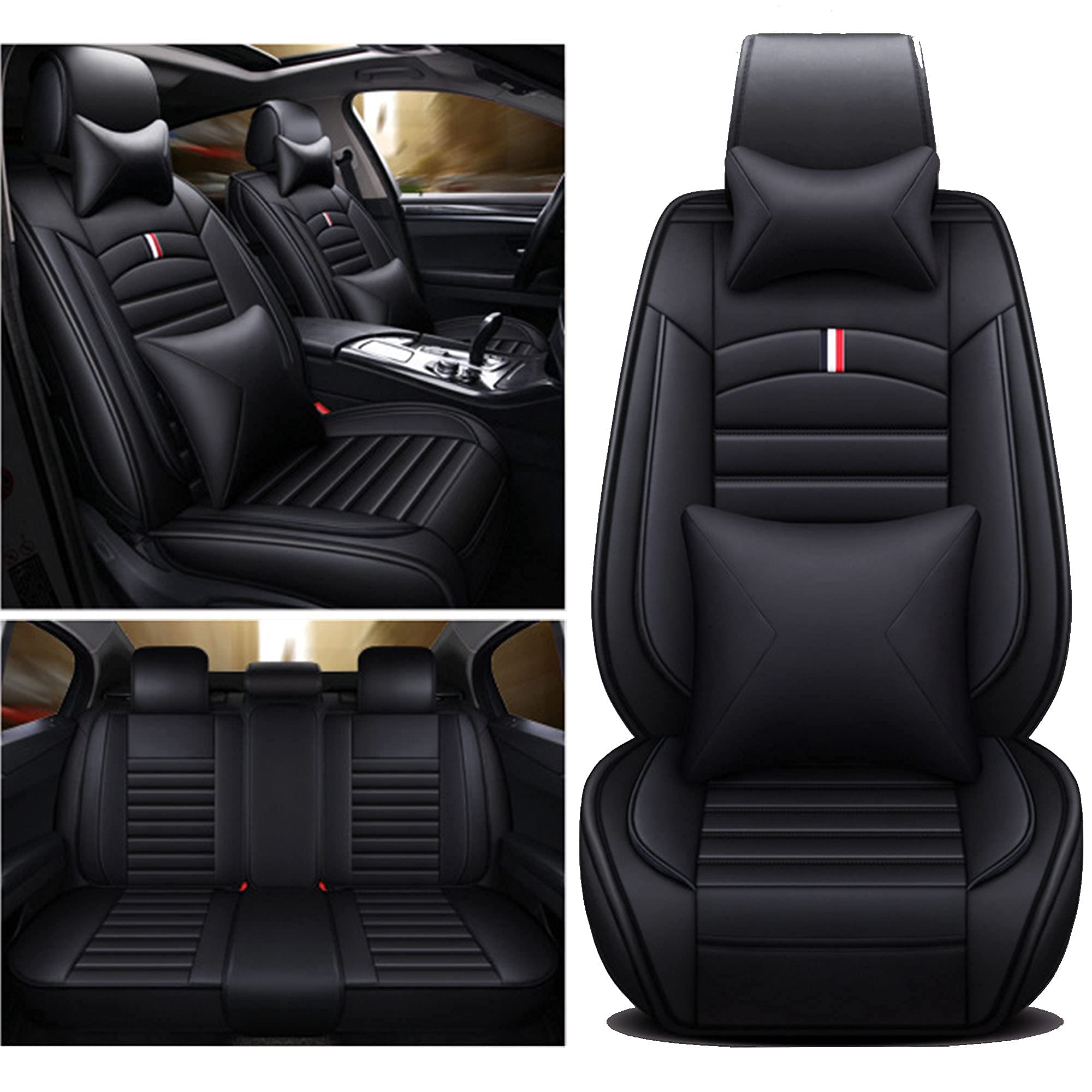 Waterproof Non-Slip Leatherette Car Seat Cover for Toyota FJ Cruiser 2006-2017 - Black Auto Seat Protector & Comfortable Vehicle Cushion | Perfect for Road Trips, Daily Commutes & Off-Road Adventures