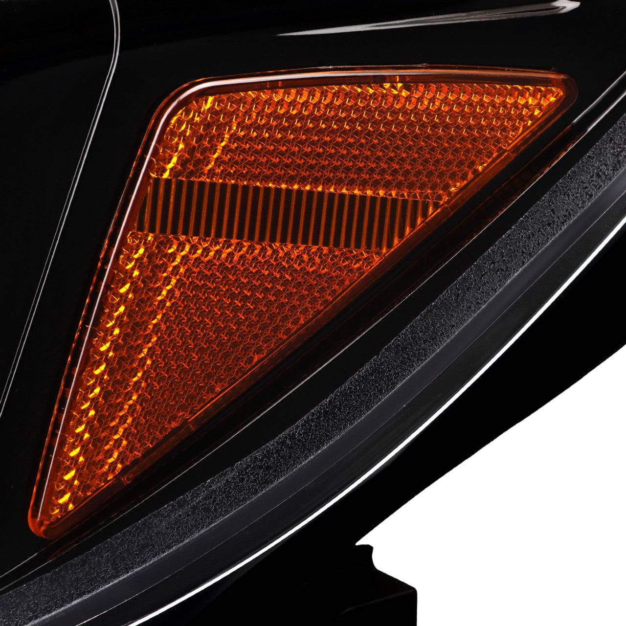 Spec D Tuning LED Headlight for 2015-2021 Subaru Impreza WRX - Glossy Black Housing with Clear Lens, Sequential Turn Signal & LED Light Bar - Upgrade Your Car Lighting for Night Driving & Street Racing