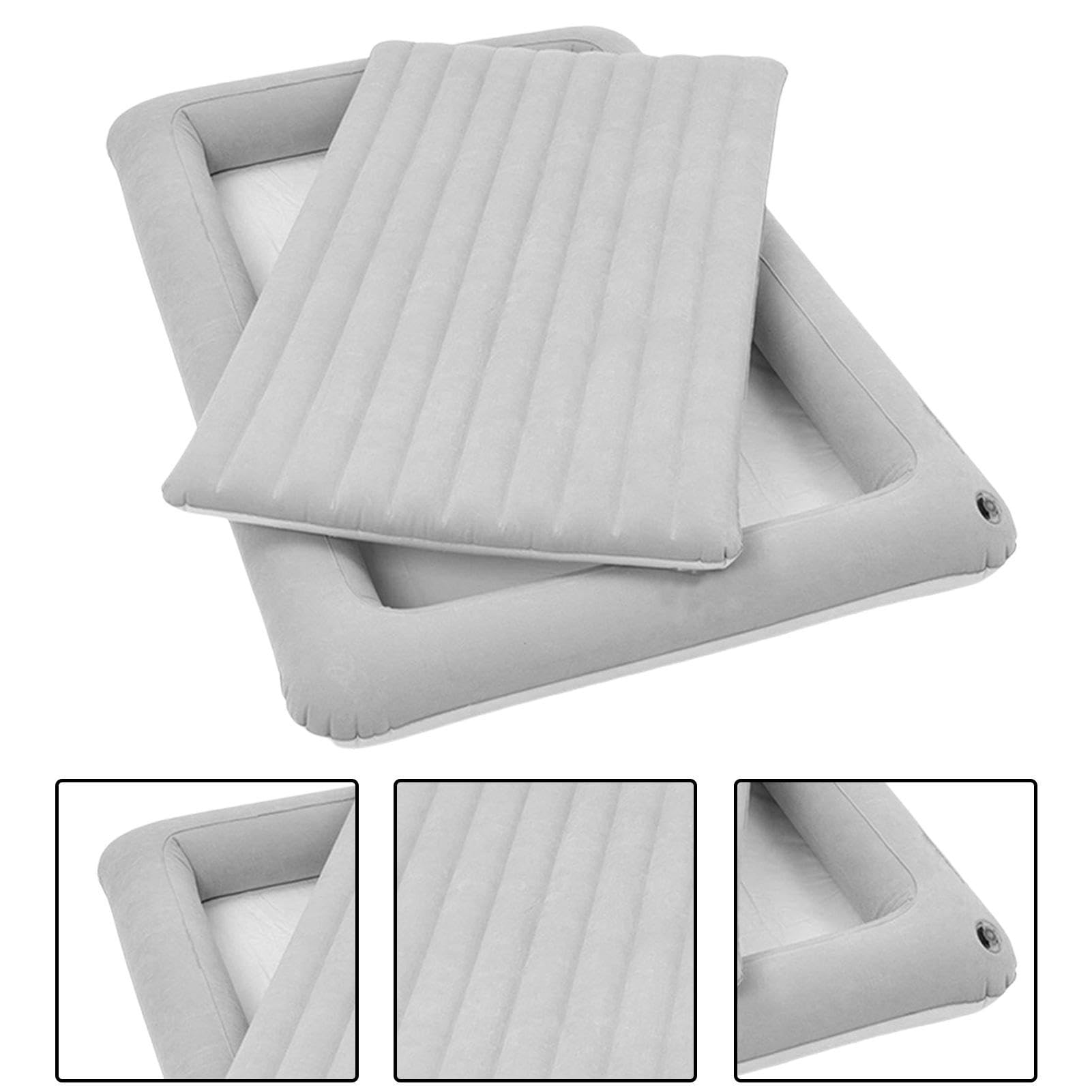 Inflatable Toddler Travel Bed - Portable Folding Air Mattress with Detachable Inner Pad for Kids | Lightweight & Compact Sleeping Solution for Airplane, Camping & Sleepovers | Perfect for Travel, Outdoor Adventures & Home Use