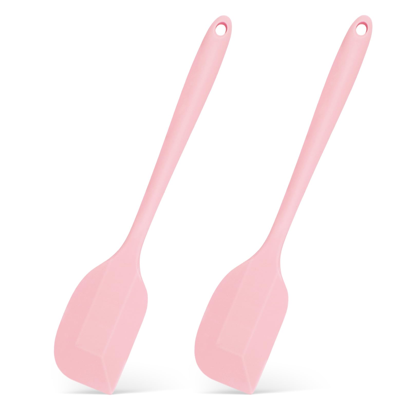 **2-Piece Silicone Spatula Set - Heat-Resistant, Non-Slip Baking & Cooking Utensils for Non-Stick Pans - Perfect for Mixing, Flipping & Scraping in the Kitchen**