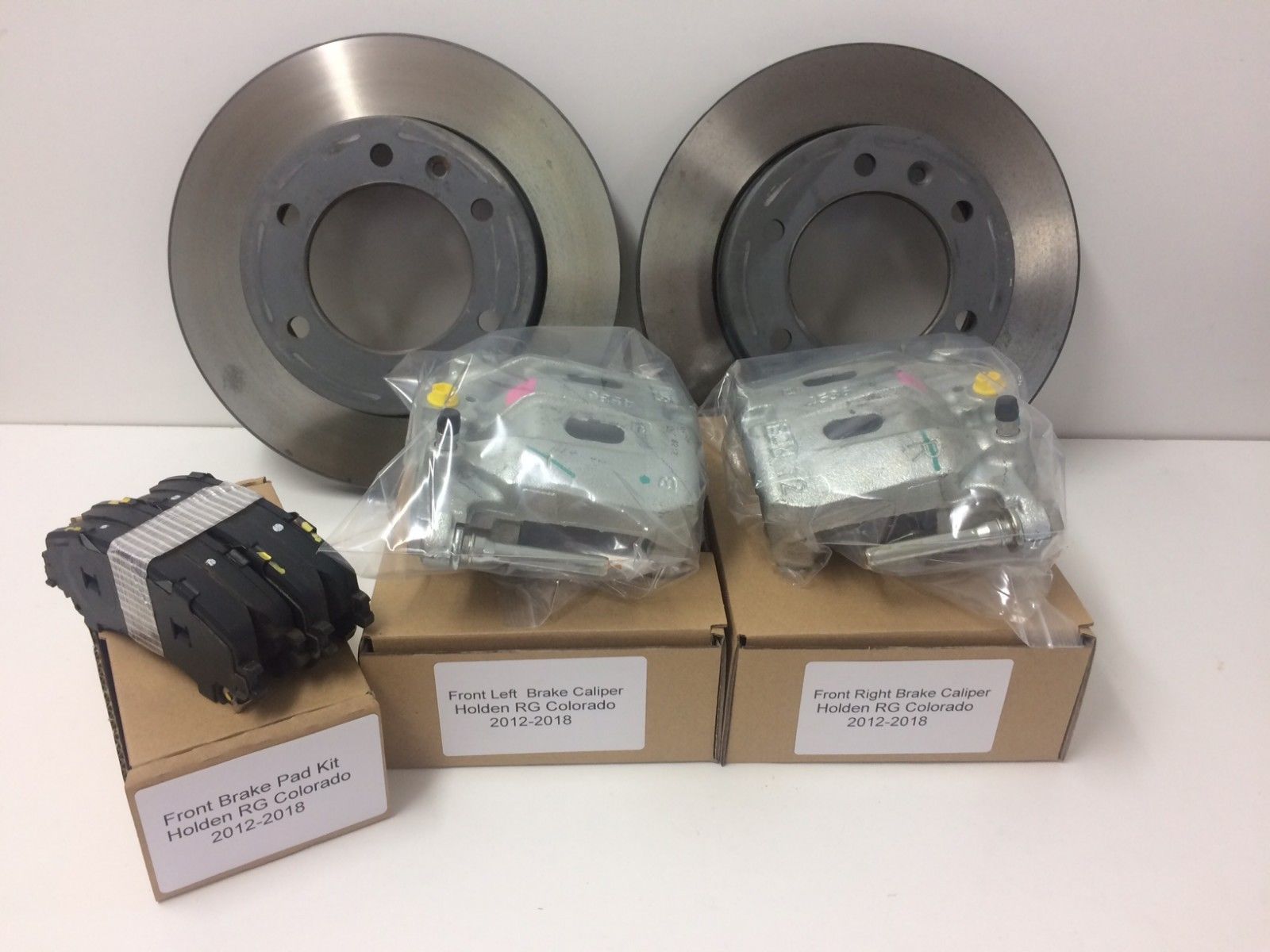Genuine Holden RG Colorado Front Brake Rotors Calipers & Pad Kit 2017-2020 - Perfect for Off-Roading & Heavy-Duty Towing
