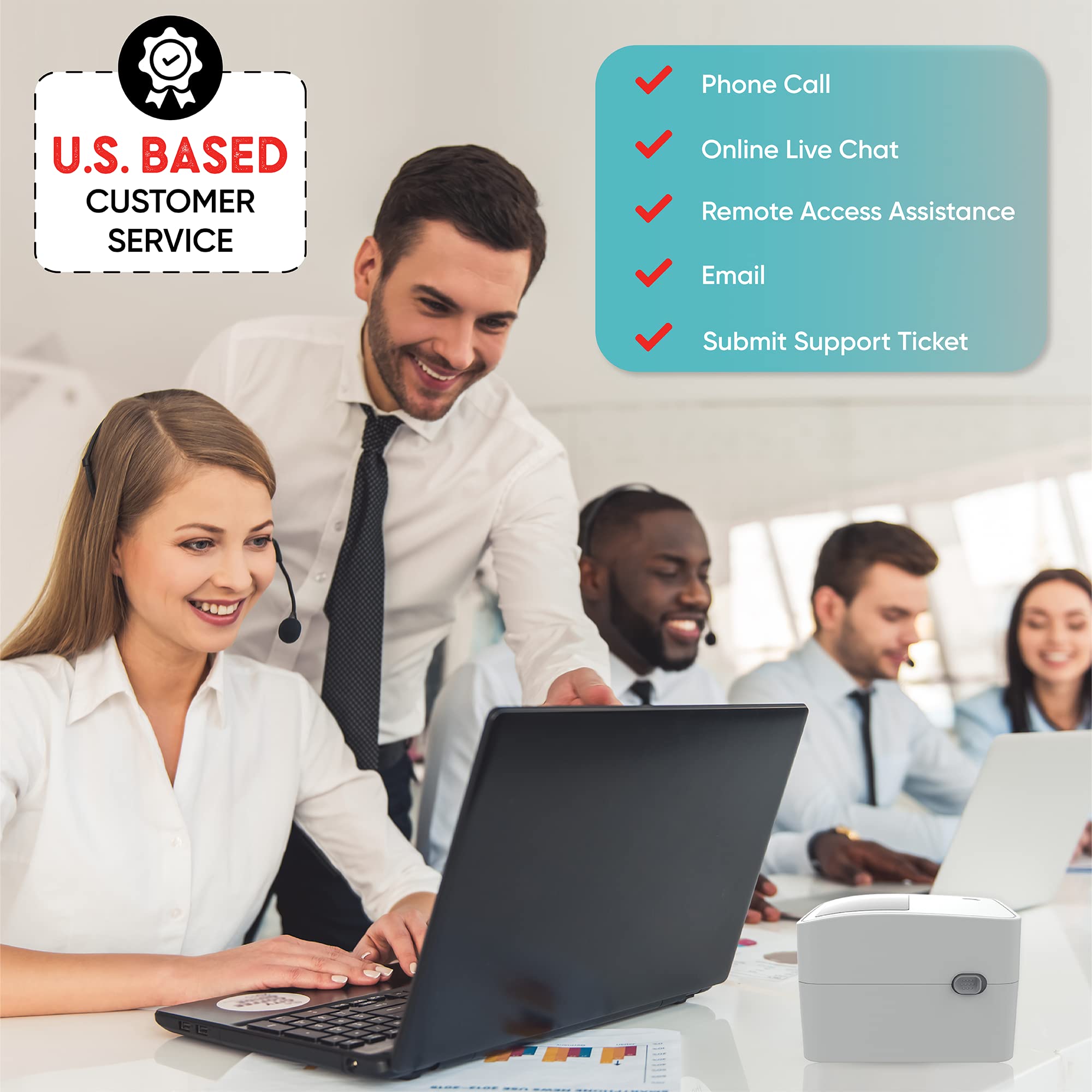 2054K-AP Auto Peel Shipping Label Printer - Automatic Label Separation for UPS, USPS, FedEx | Wireless Bluetooth & USB Connectivity for Windows, Mac, Chromebook | Ideal for E-commerce, Small Business & Home Shipping Needs