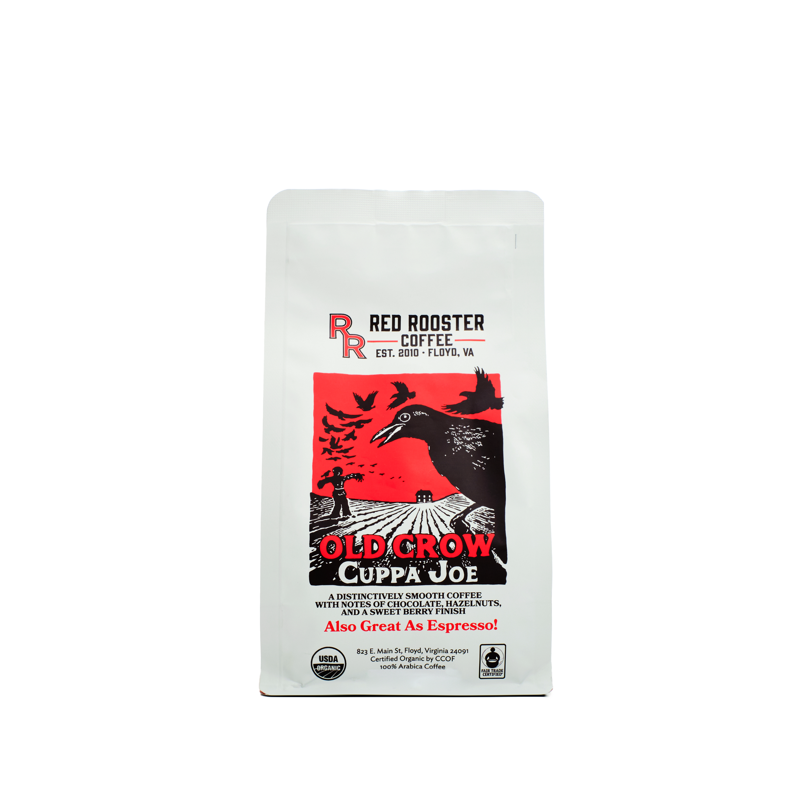 Old Crow Cuppa Joe Premium Ground Coffee - 5 lb Bulk Bag for Home Brewing, Office Use & Cafes | Rich Aroma & Bold Flavor