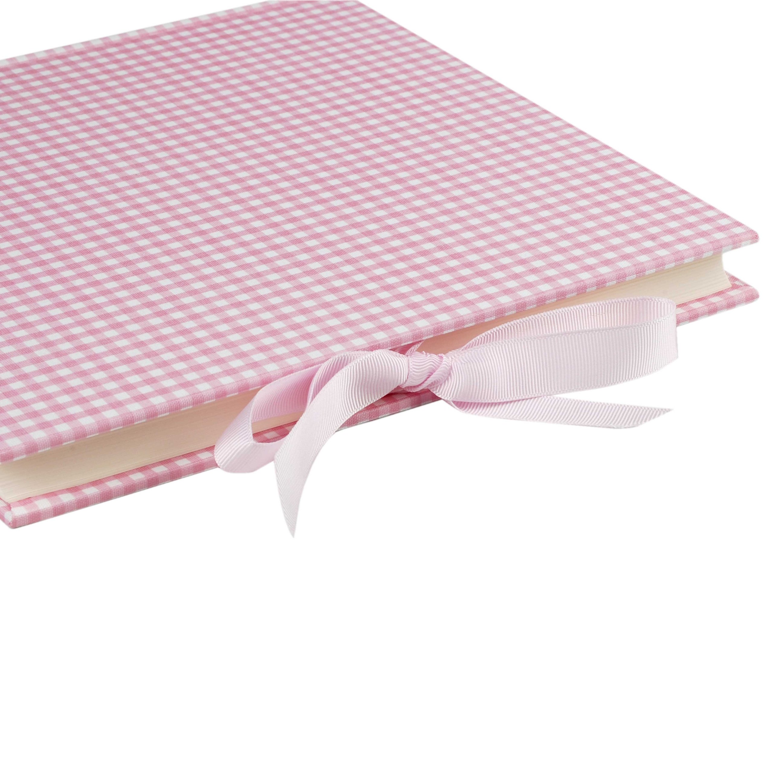 Eternity Guestbook Unlined Vichy Rose - 96 Sheets High Quality Firm Paper for Wedding, Anniversary & Birthday Memories - Premium Guest Book by Semikolon - Perfect for Special Occasions & Keepsake Journaling